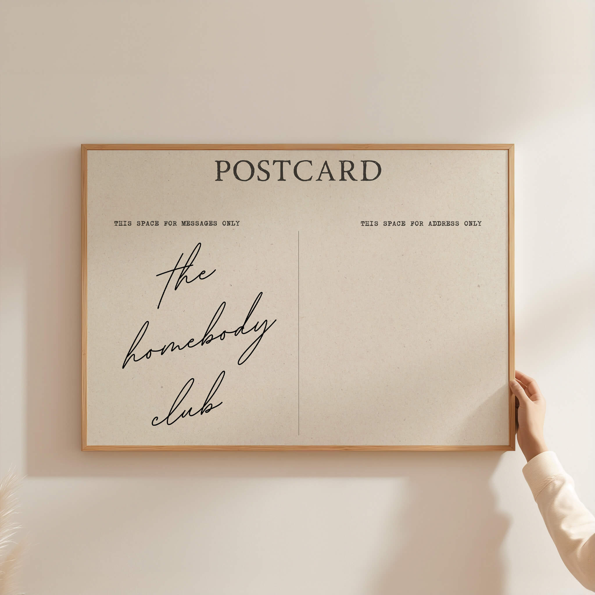 The Homebody Club Vintage Postcard Poster