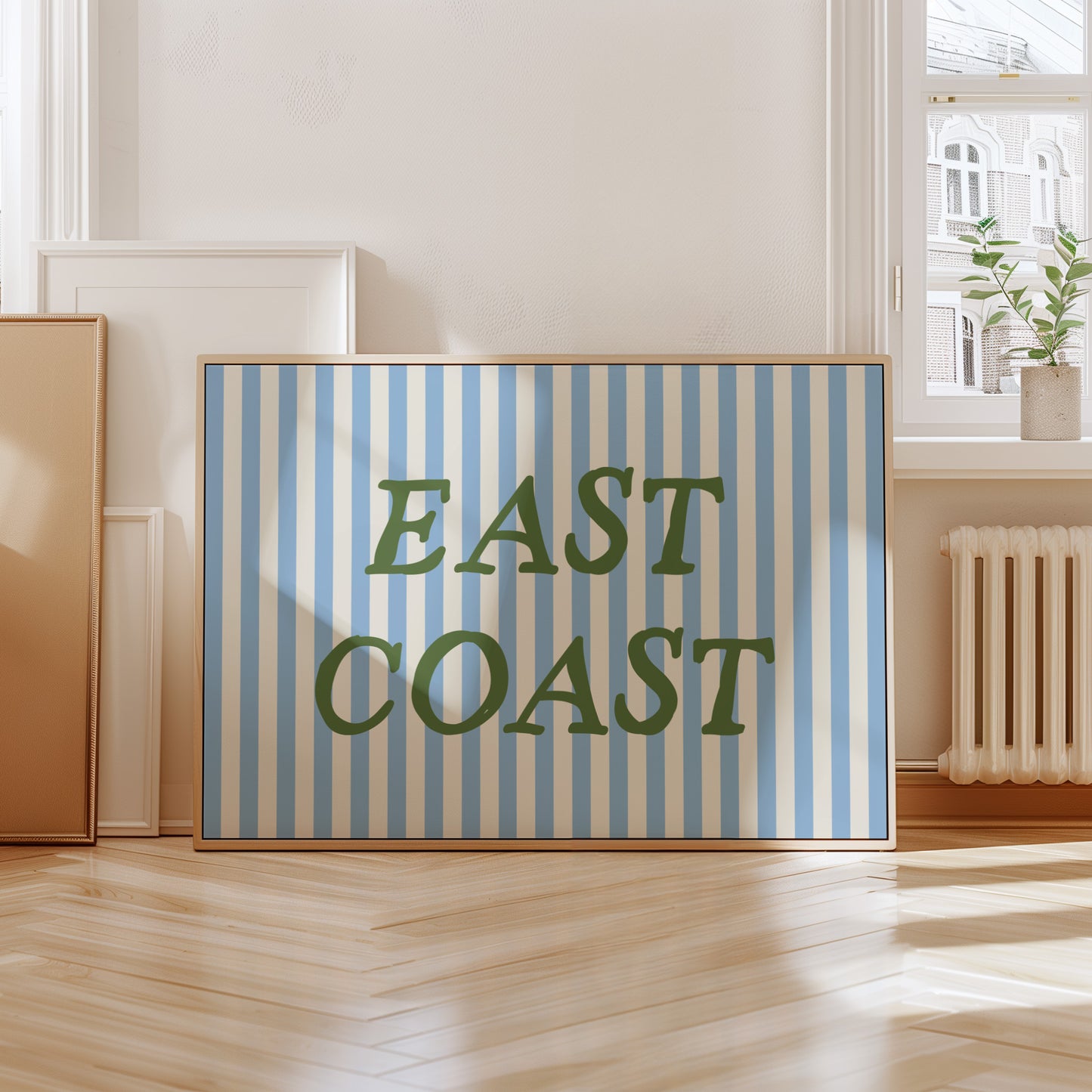 East Coast Striped Poster