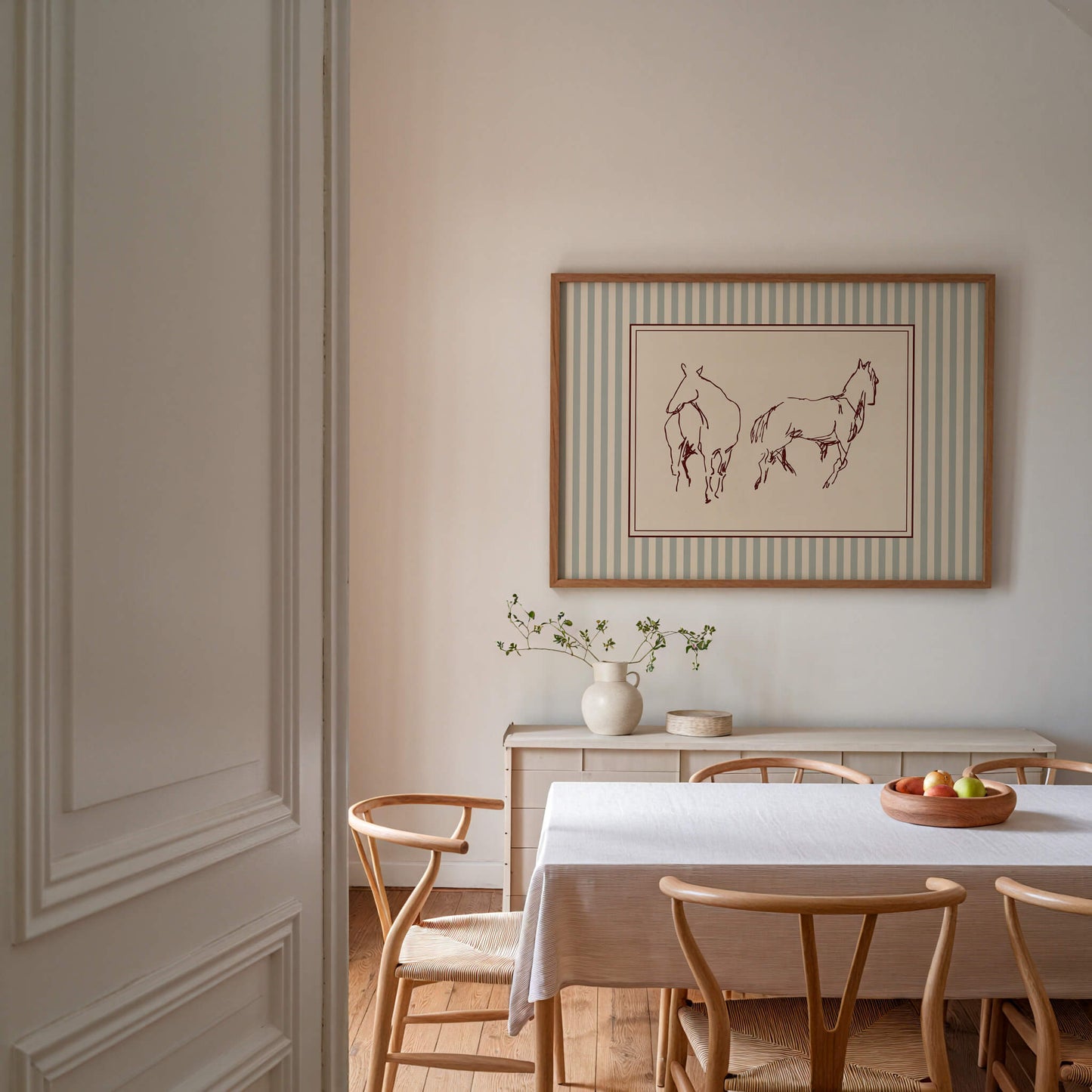 Horse Sketch Horizontal Poster