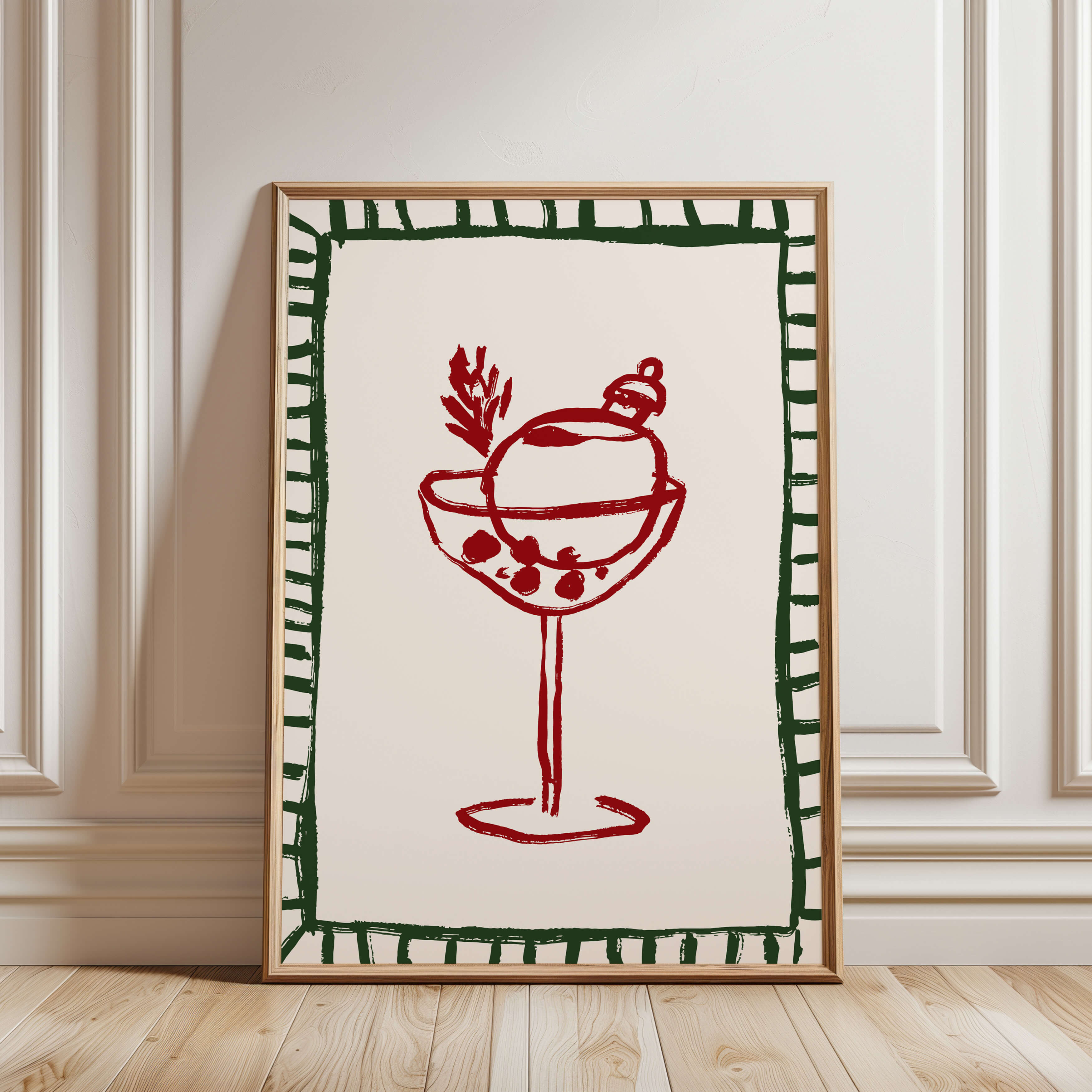 Christmas Cocktail Poster