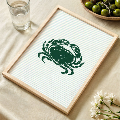 Crab Striped Poster