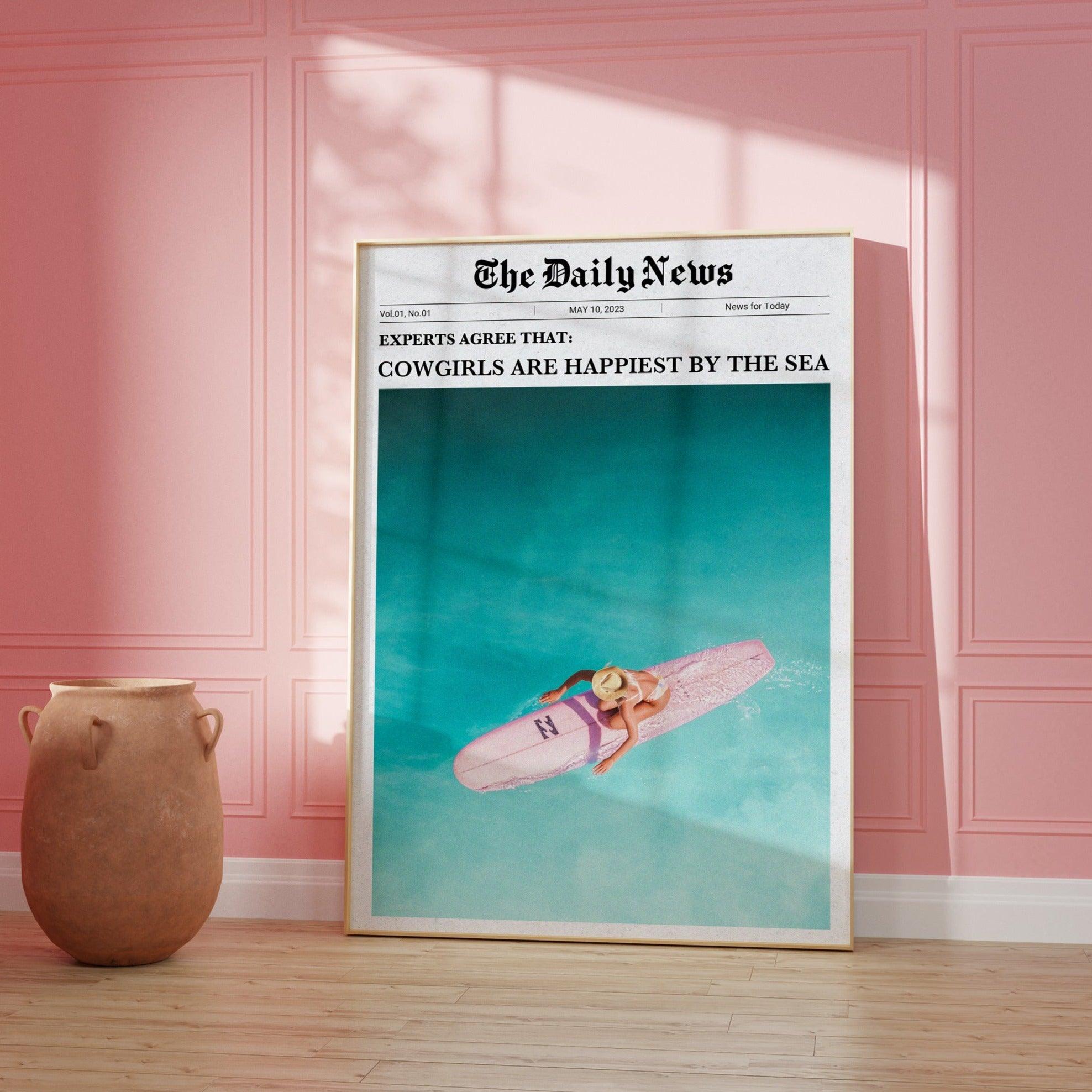 Coastal Cowgirl Newspaper No. 2 Poster