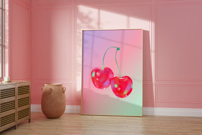 Holographic Cherry Poster