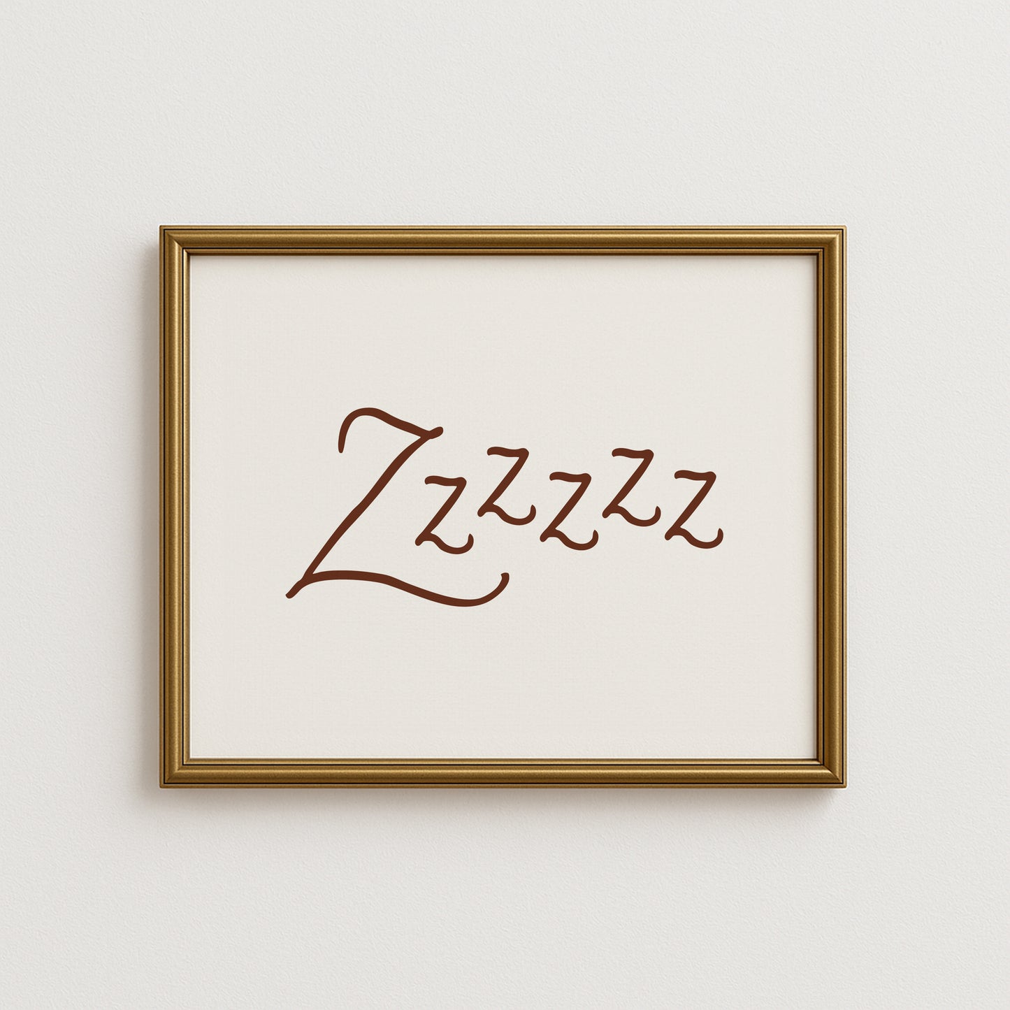 Zzzz Goodnight Horizontal Poster