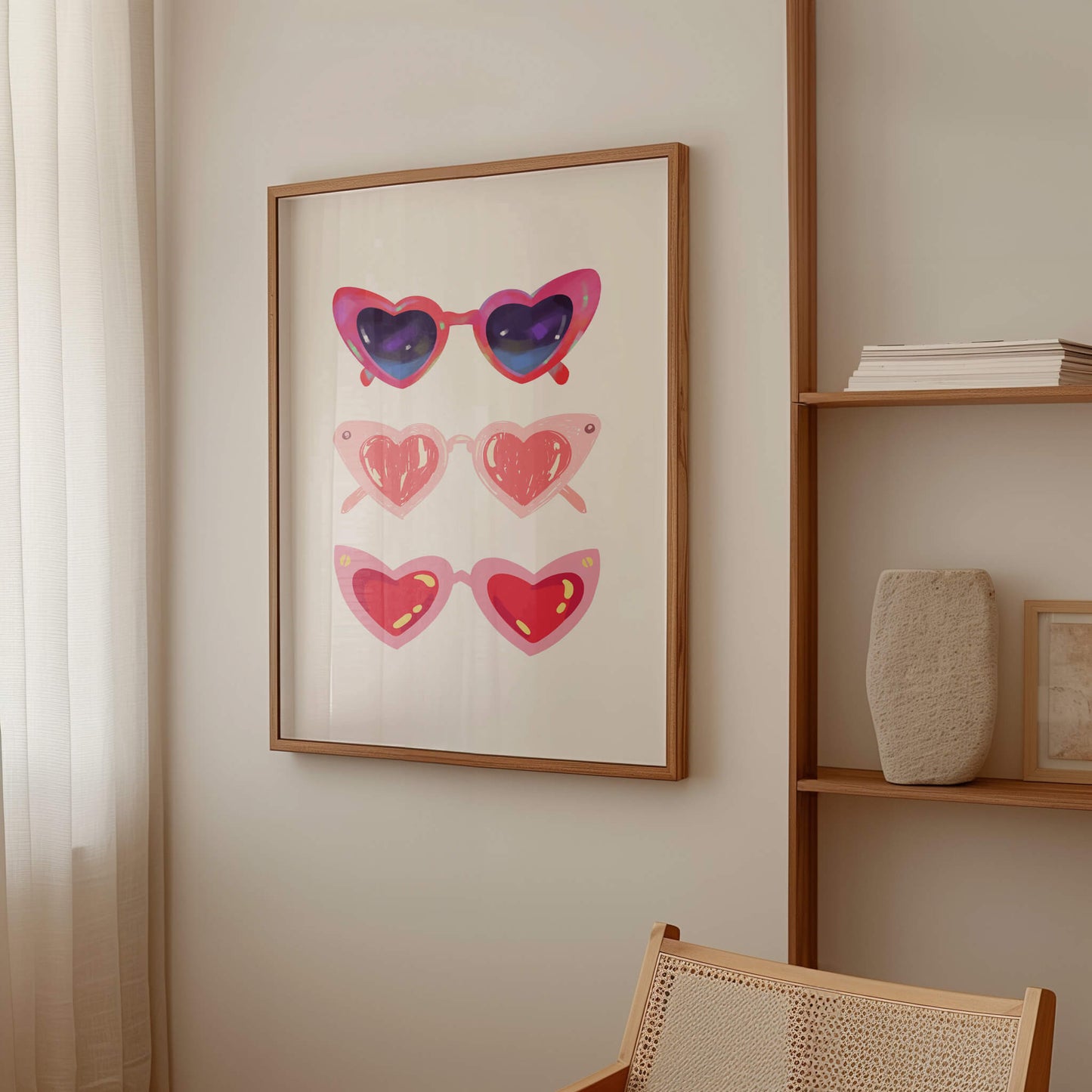 Heart Sunglasses Poster