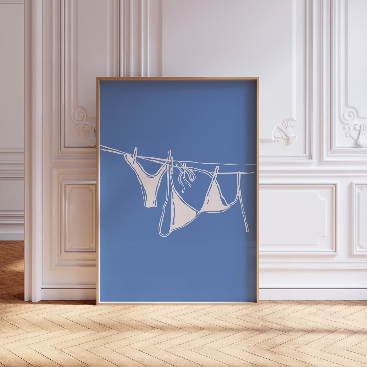 Bikini On Clothesline Poster