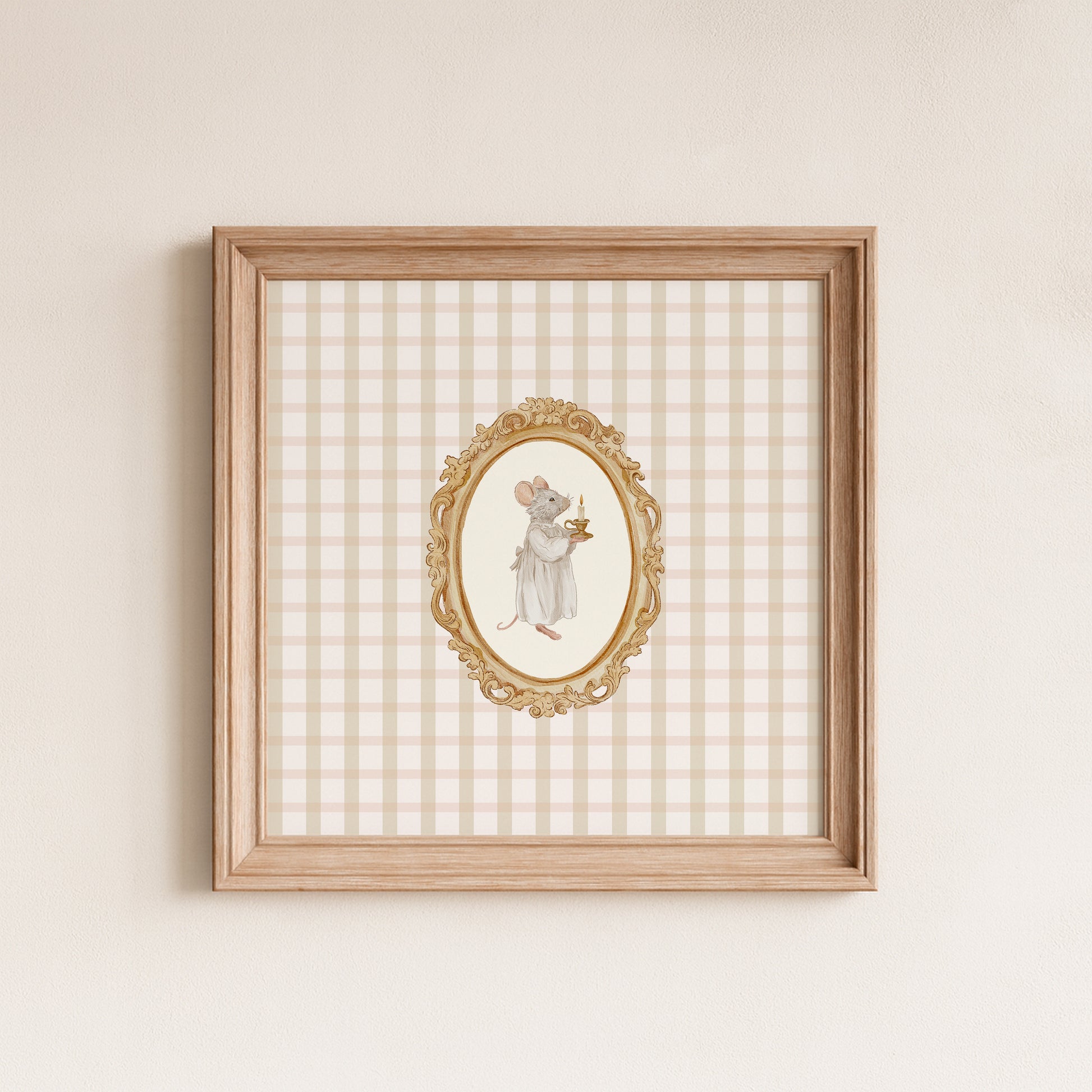 Vintage Storybook Mouse Poster