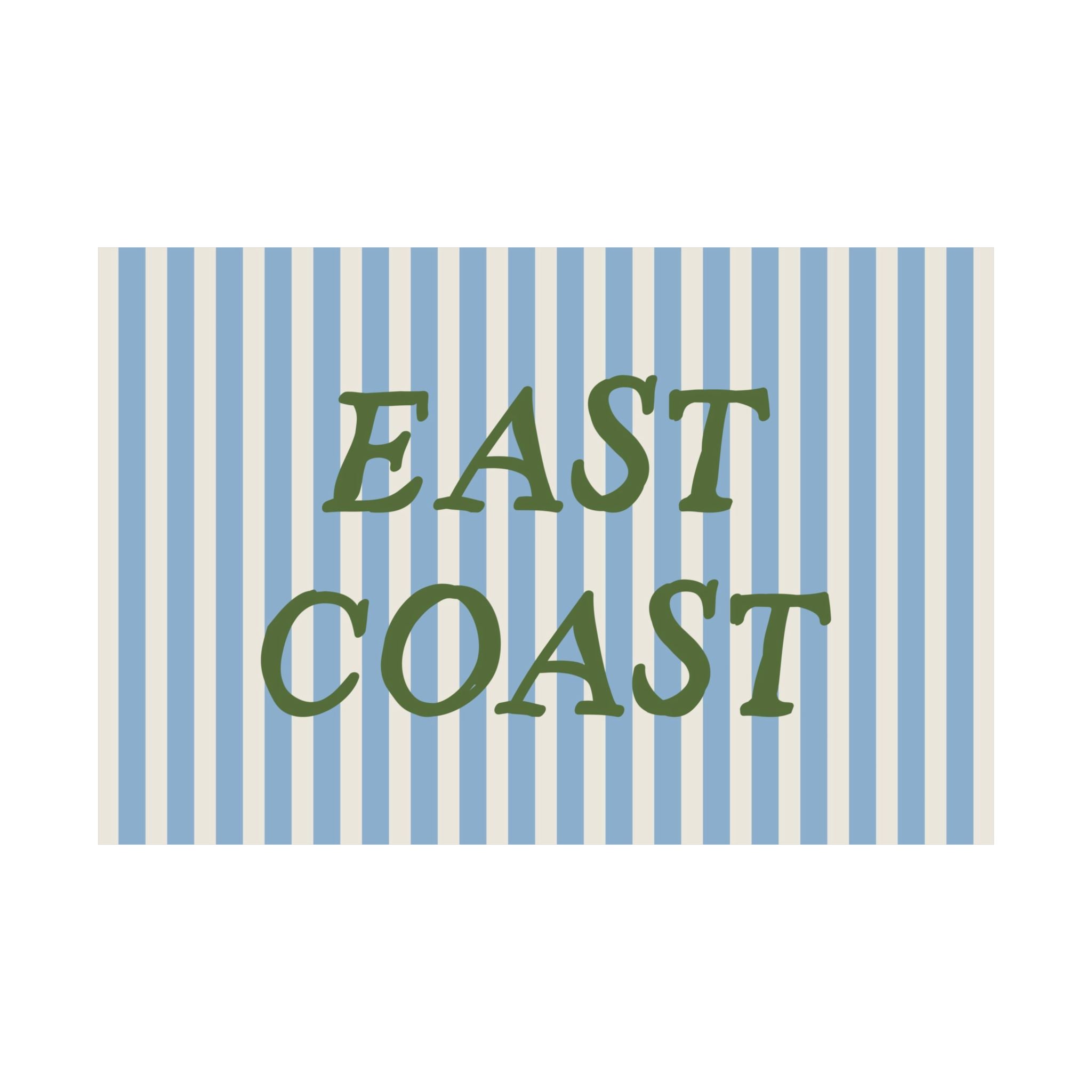East Coast Striped Poster
