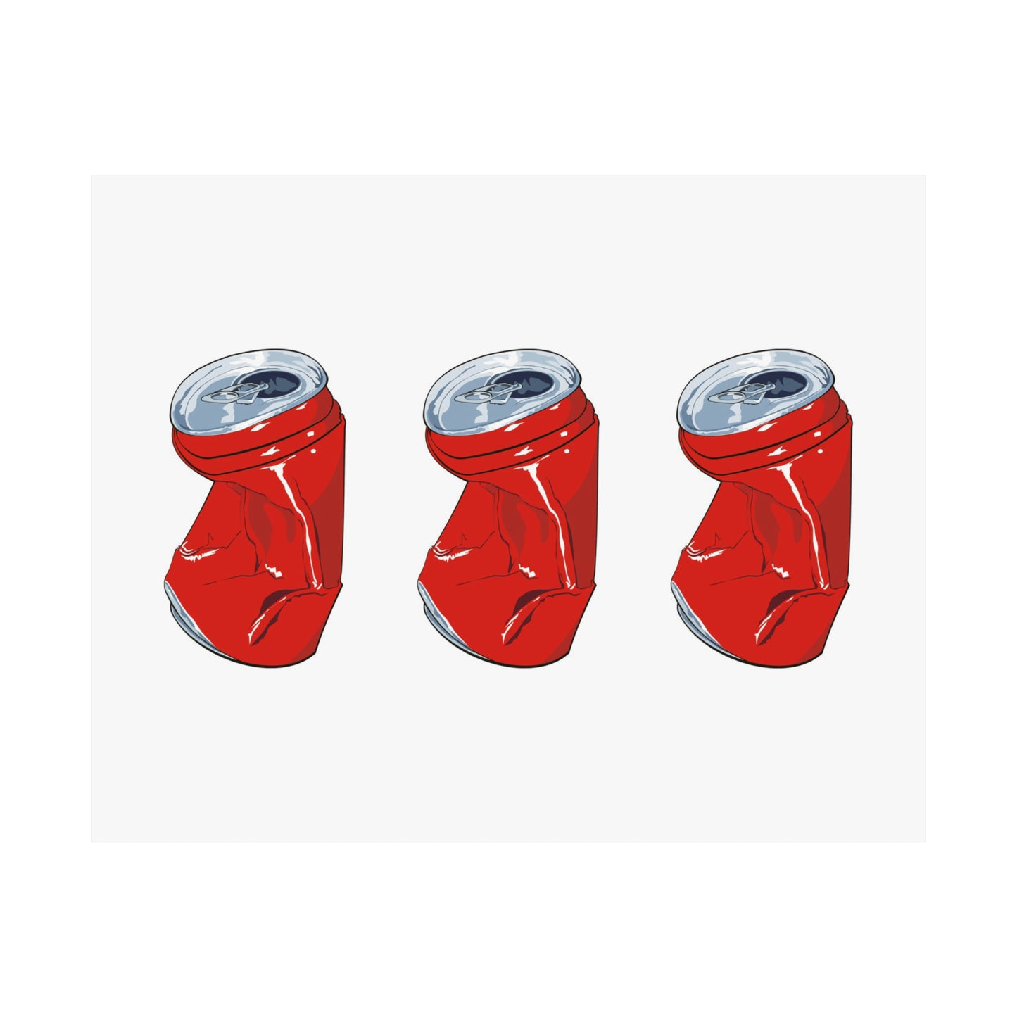 Red Soda Can Horizontal Poster