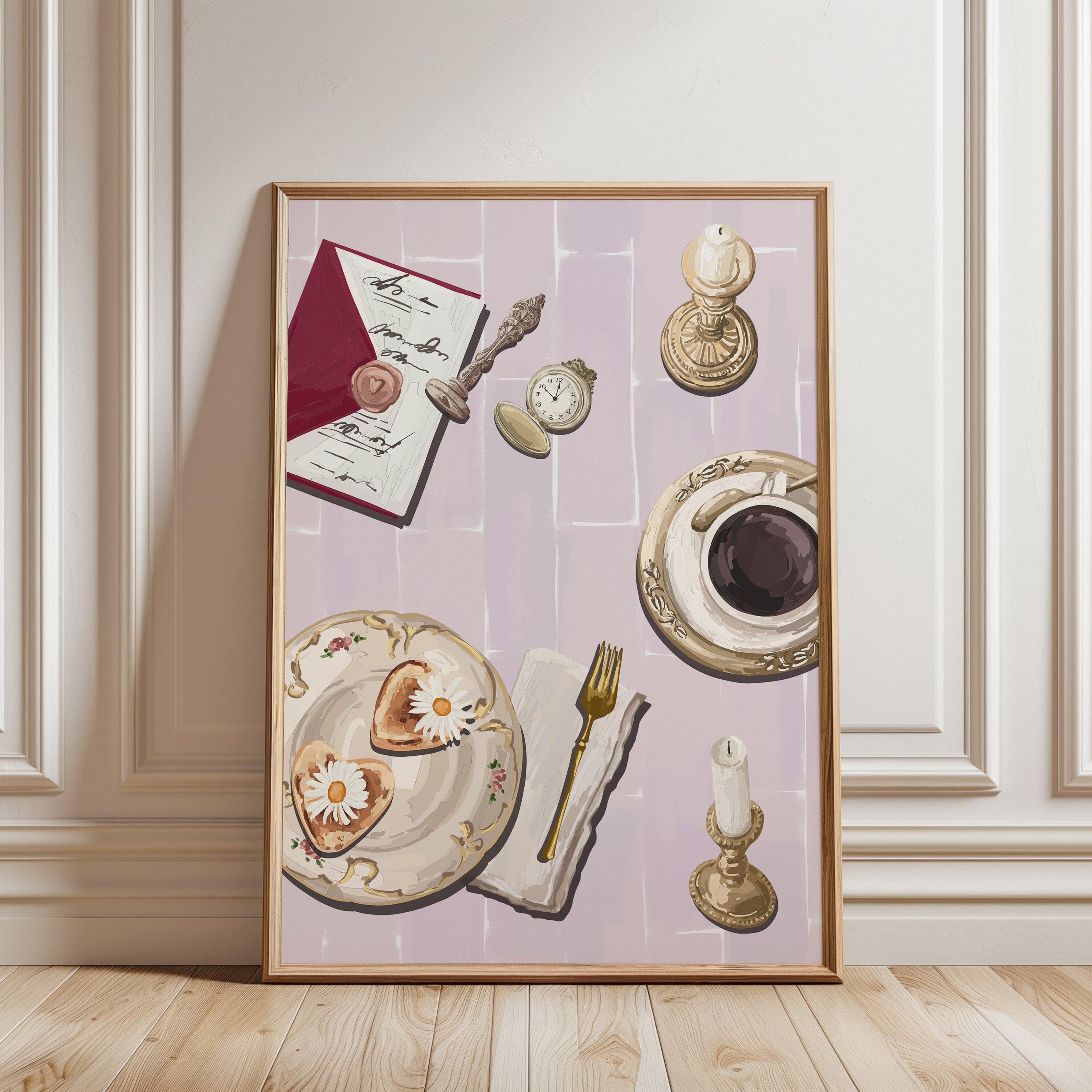 Coquette Tea and Letters Poster