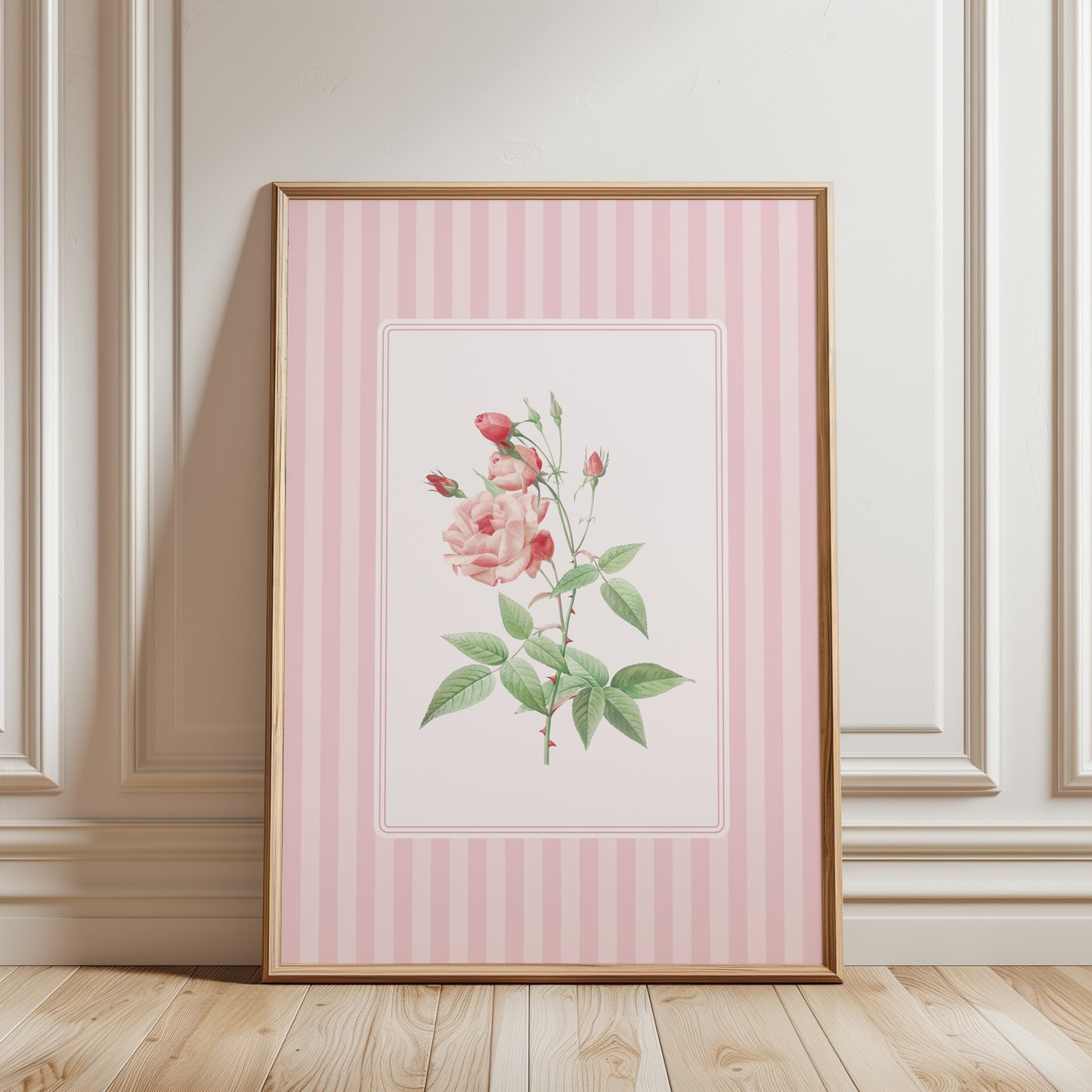 Blush Rose Vintage Poster