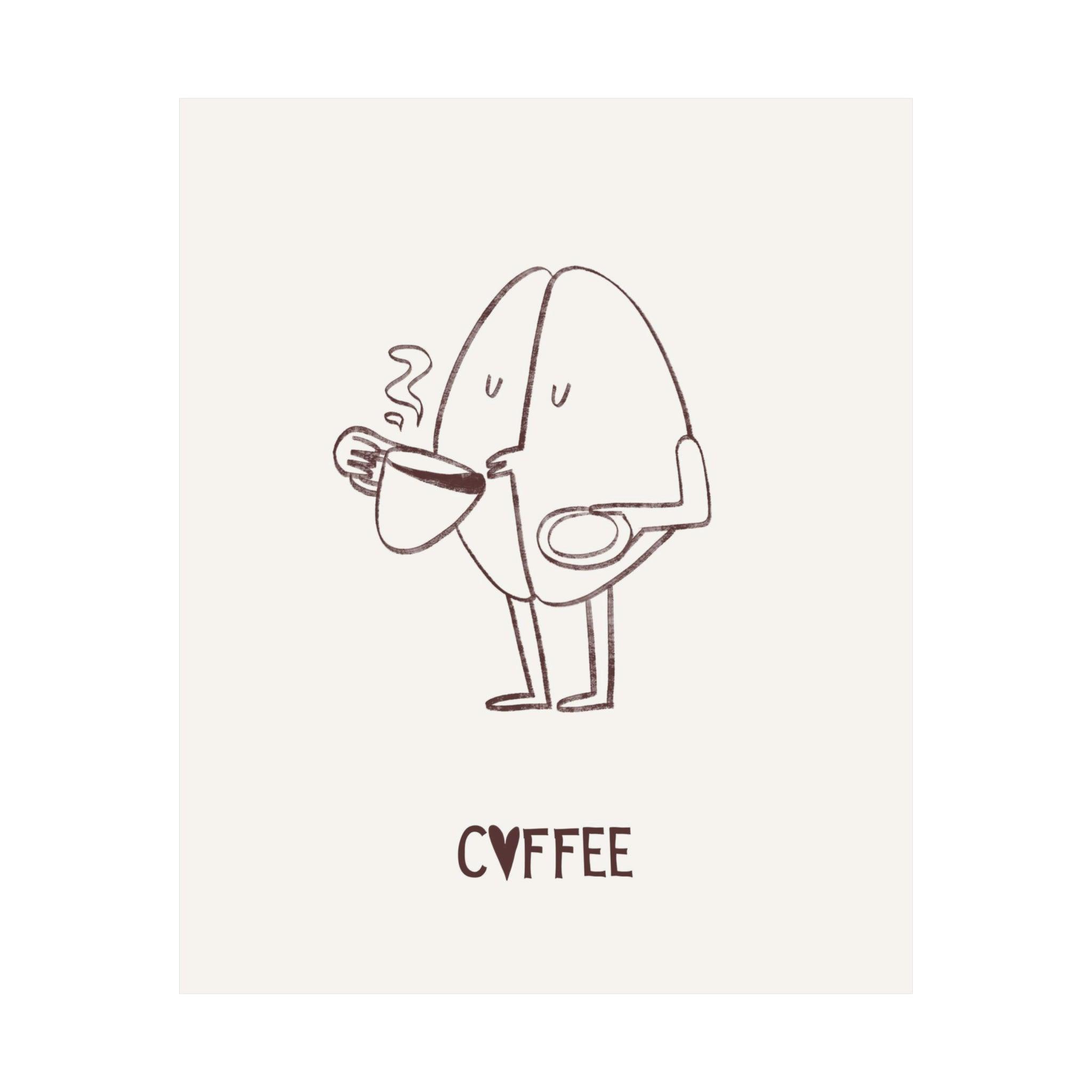 Coffee Bean Brown Poster