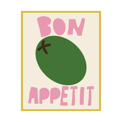 Bon Appetit Olive Poster