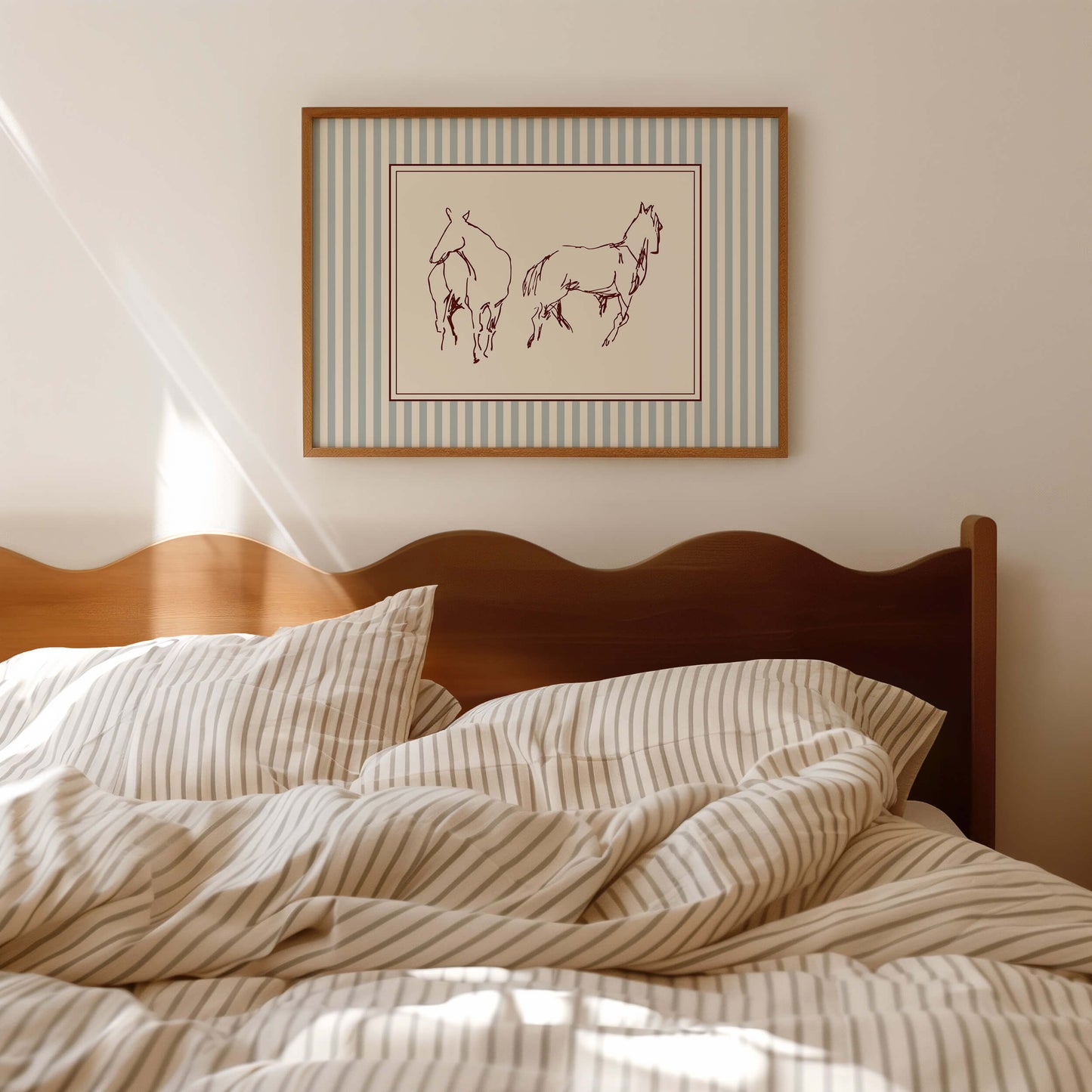 Horse Sketch Horizontal Poster