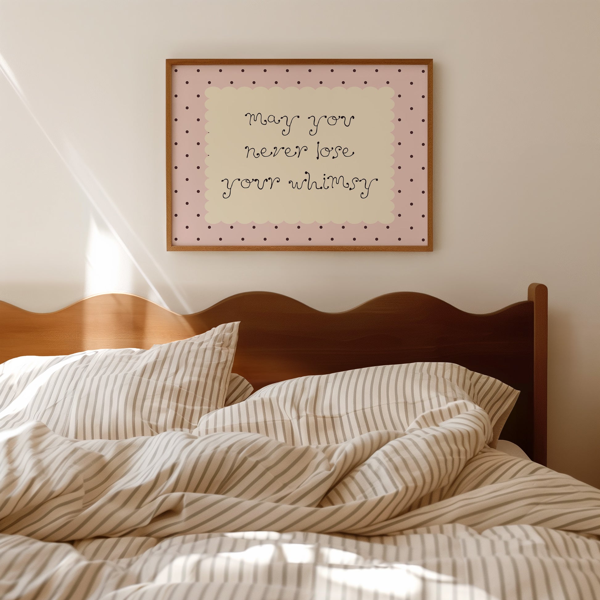 May You Never Lose Your Whimsy Polka Dots Poster