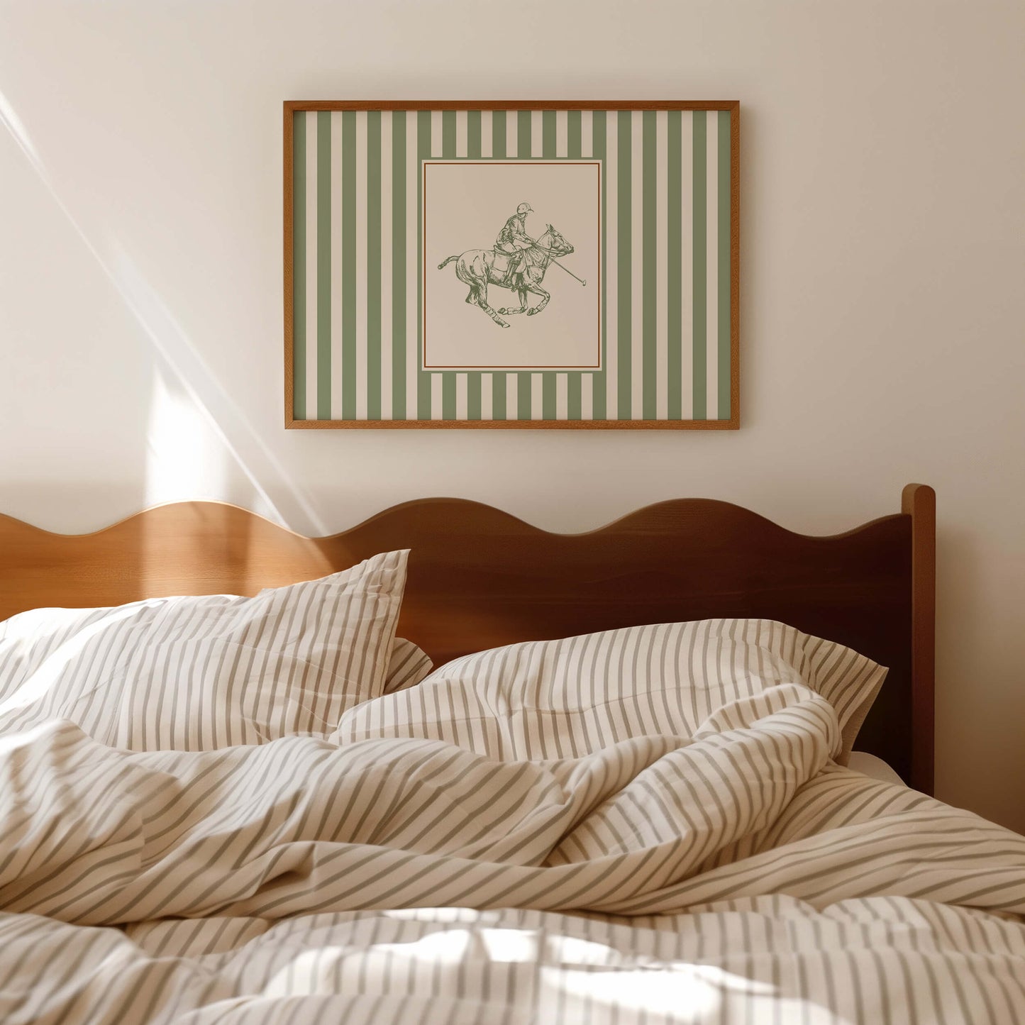 Classic Polo Player Equestrian Horizontal Poster