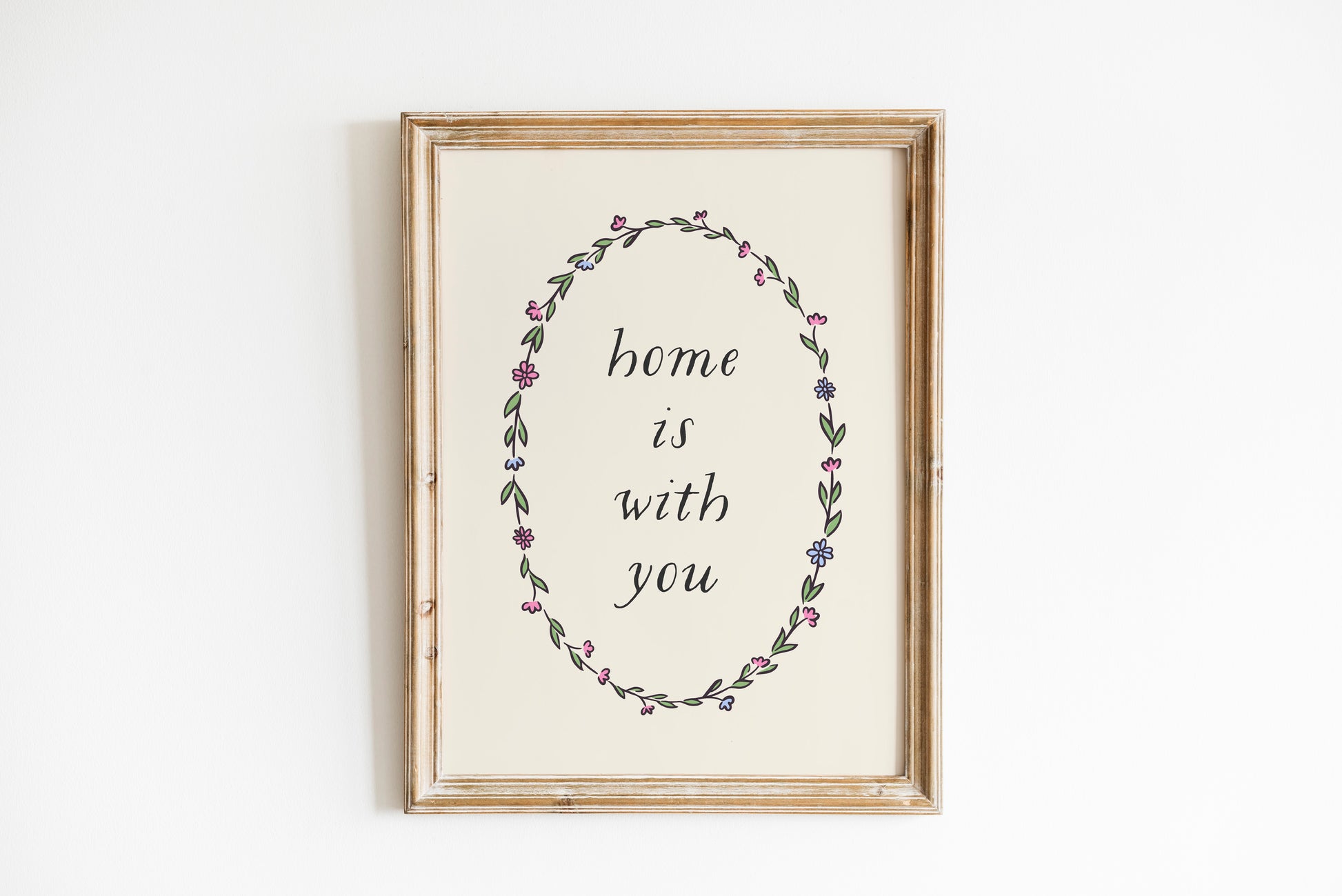 Home is With You Nursery Poster