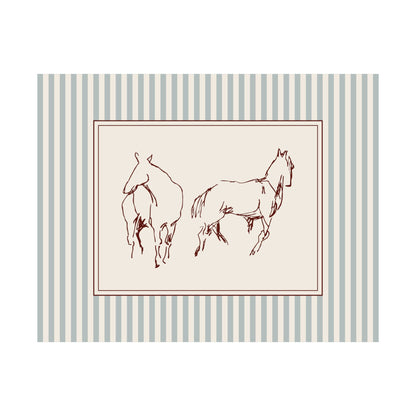 Horse Sketch Horizontal Poster