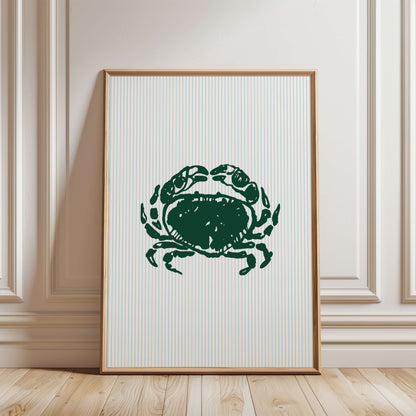 Crab Striped Poster