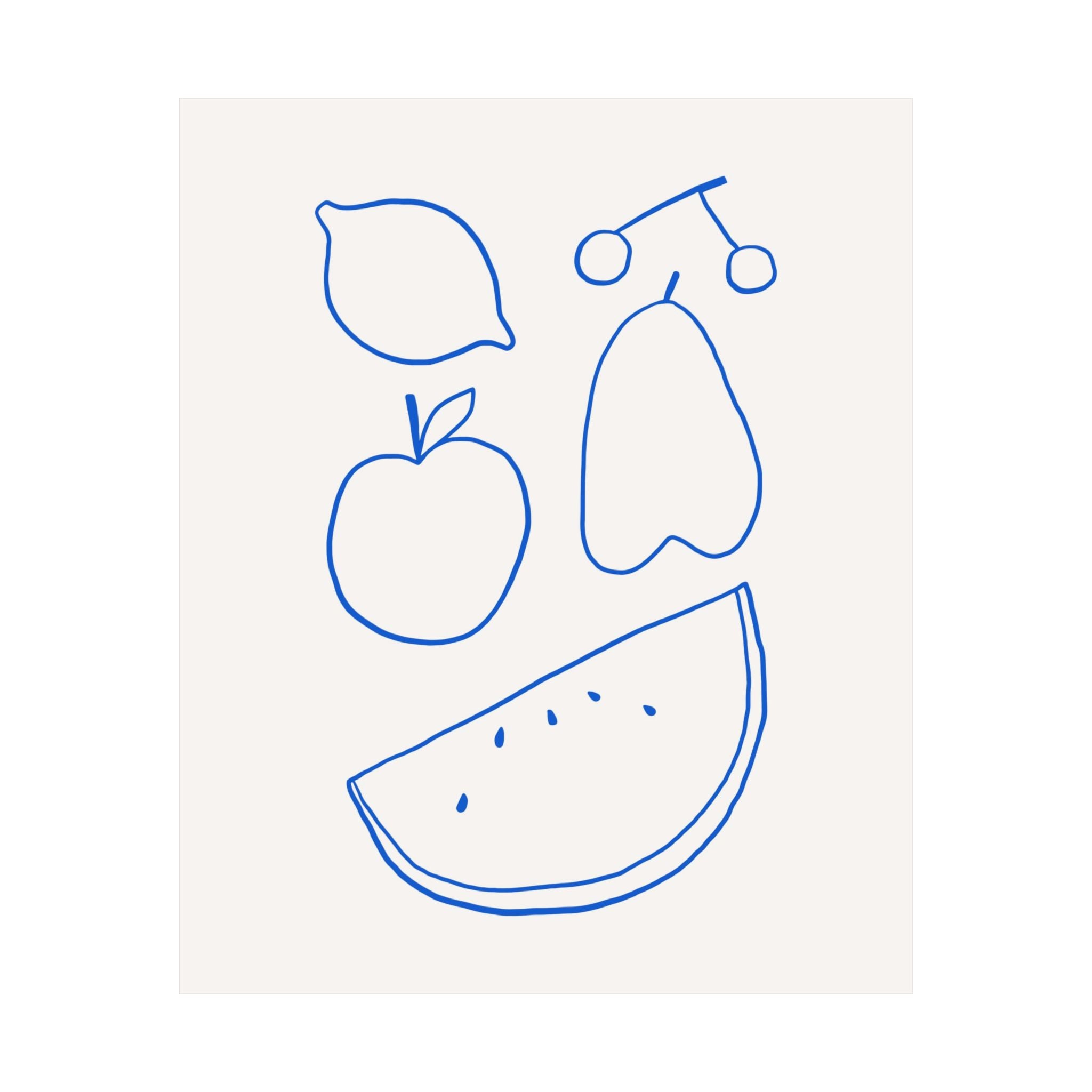 Minimalist Fruit Poster