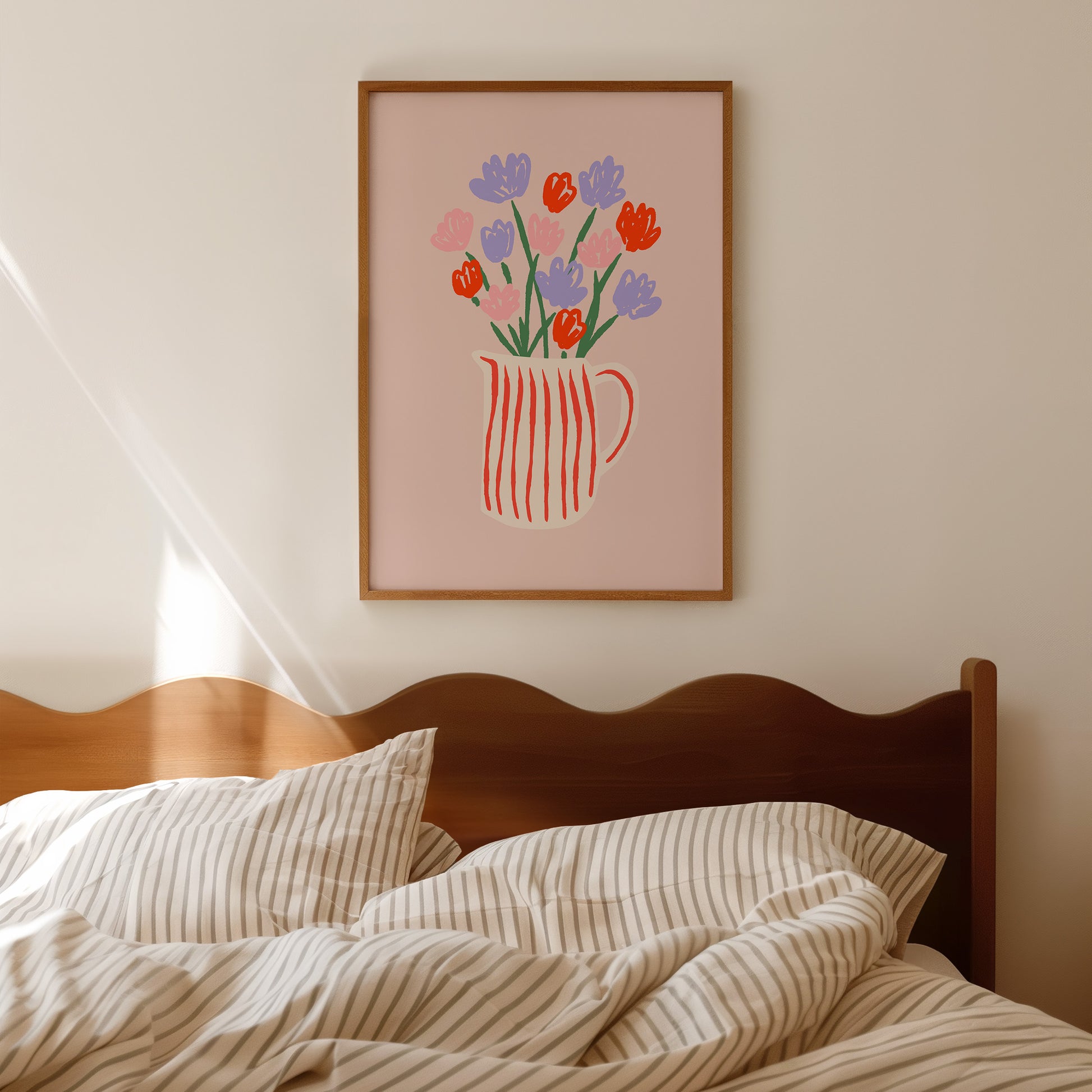 Colorful Floral Vase Poster