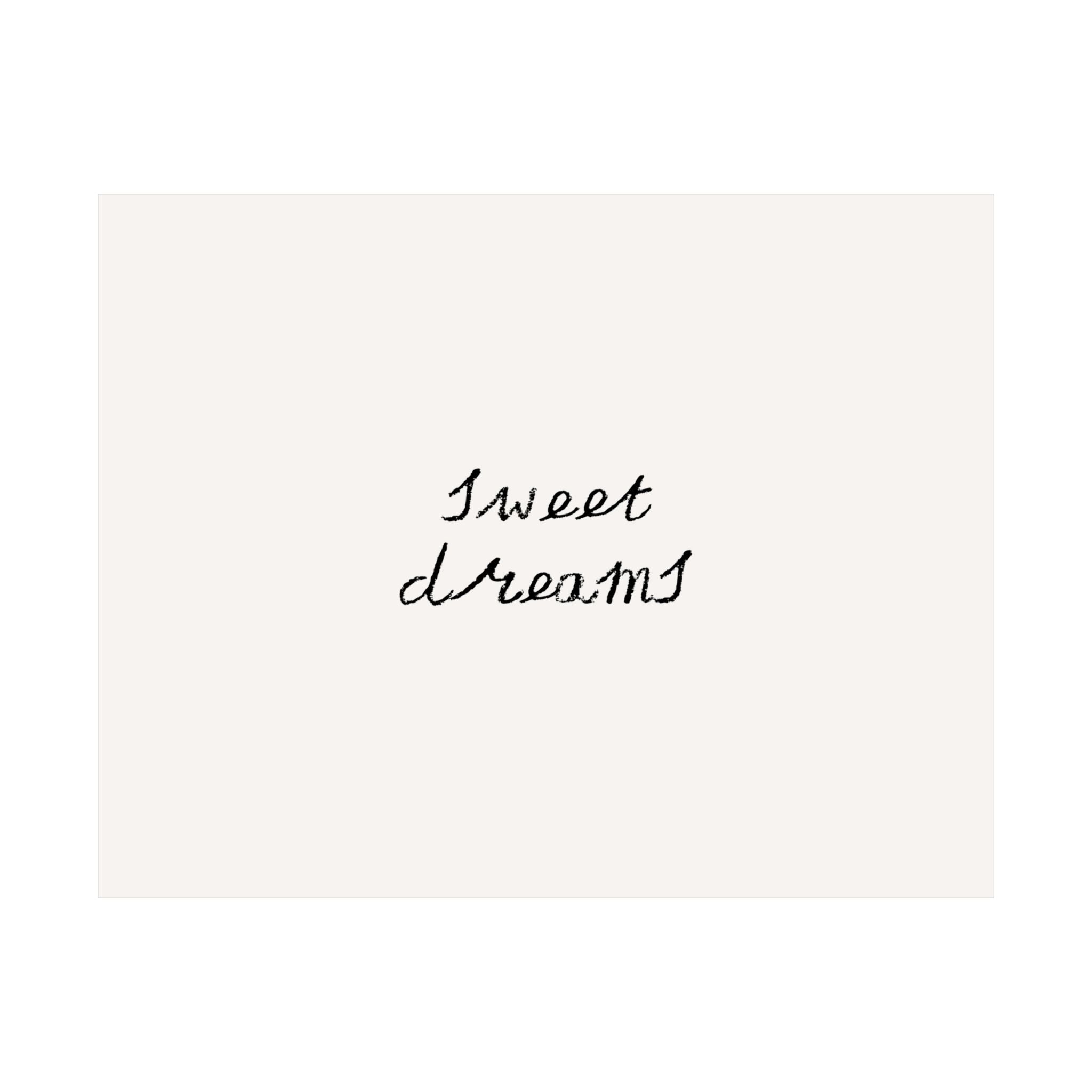 Sweet Dream Minimalist Quote Poster