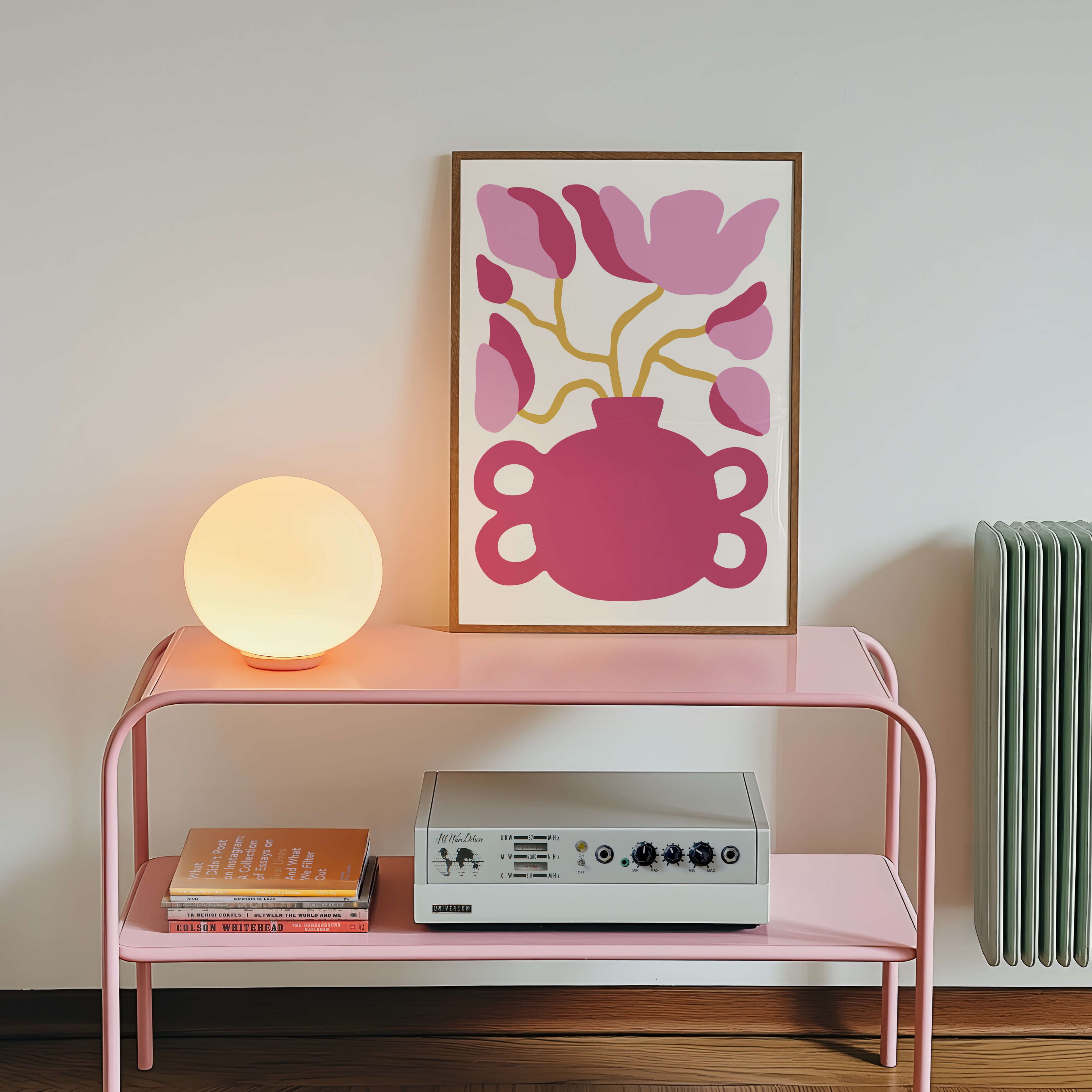 Abstract Flower Vase Poster