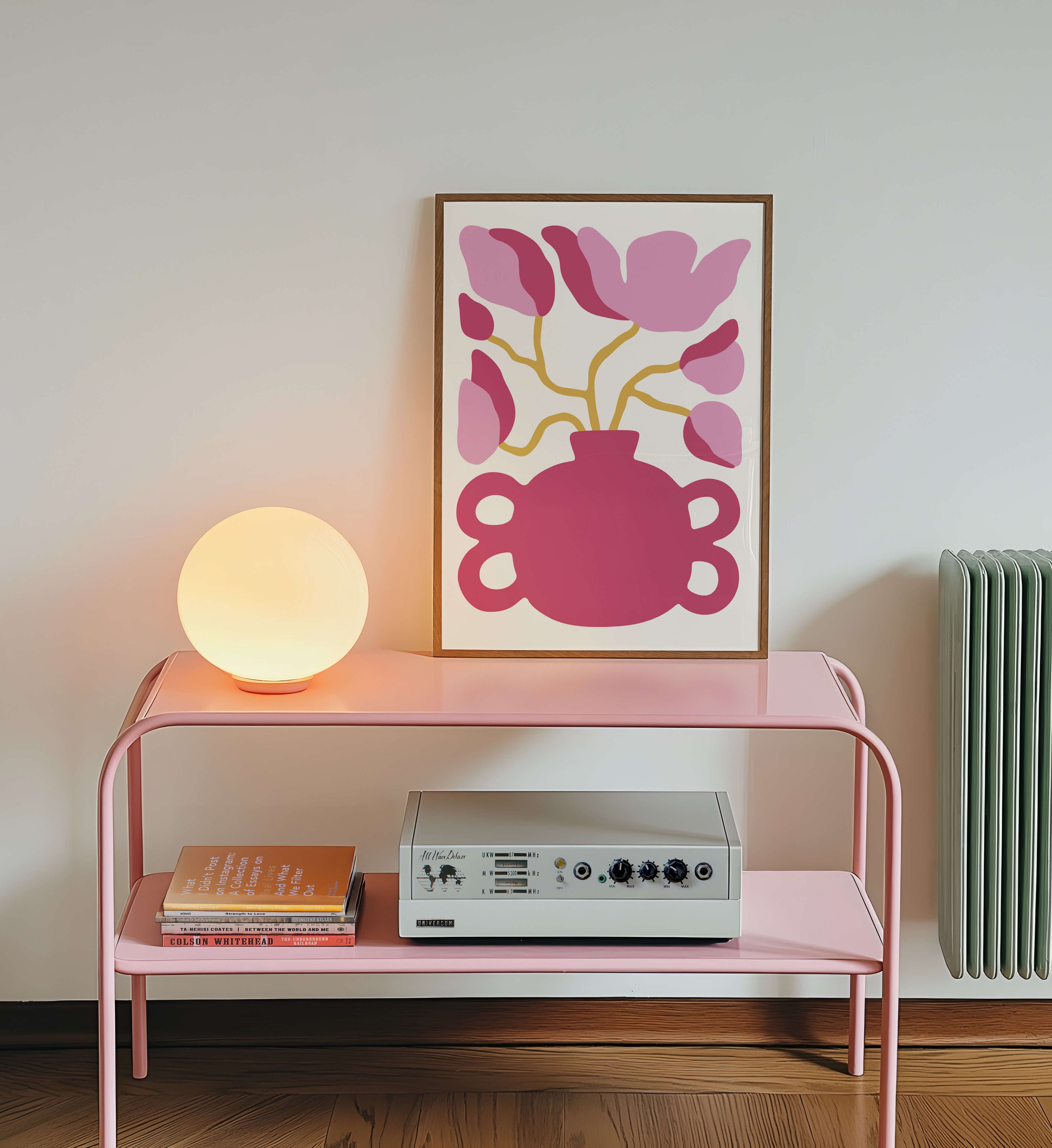 Abstract Flower Vase Poster