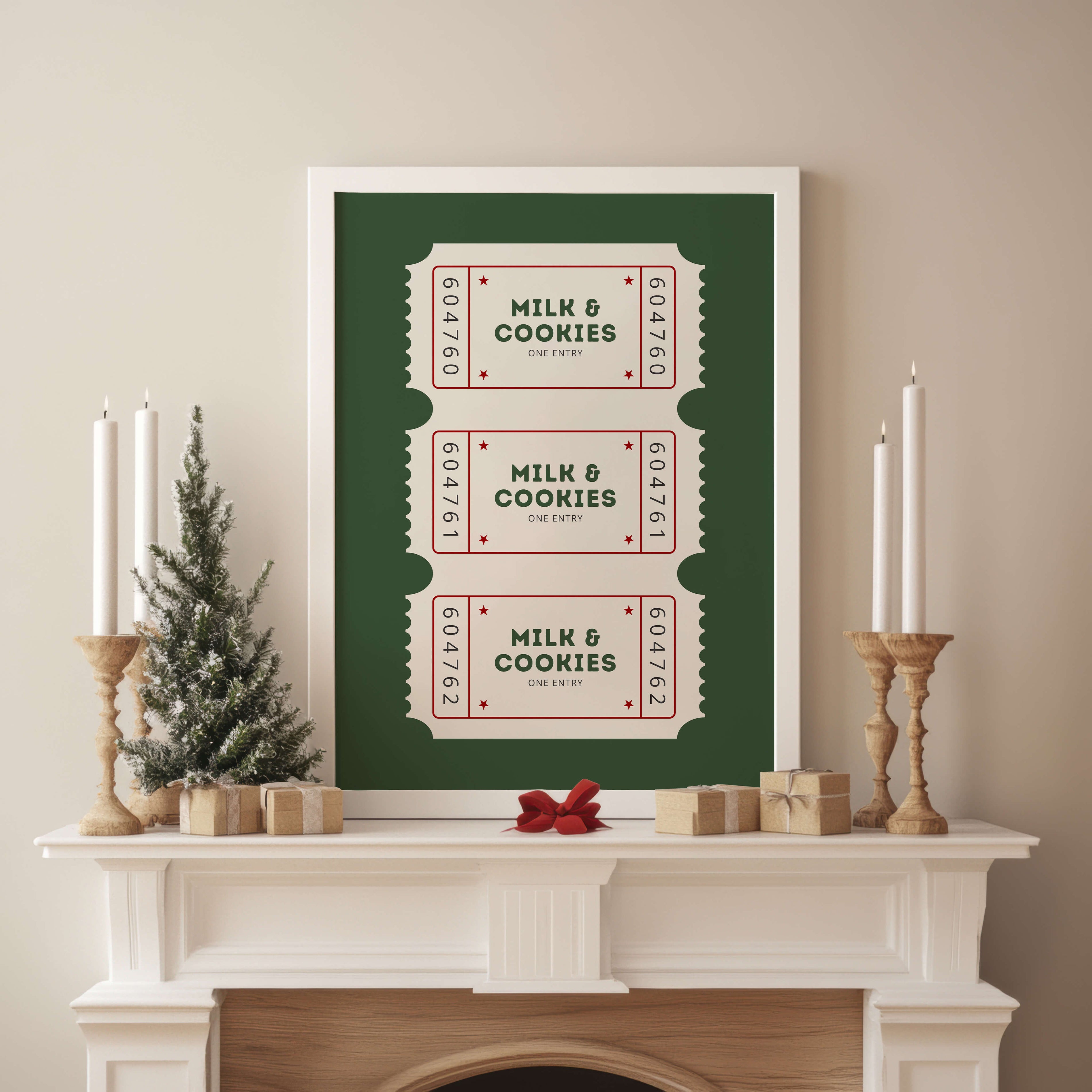 Milk & Cookies Ticket Poster