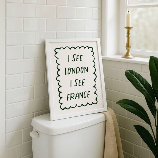 I See London I See France Green Poster