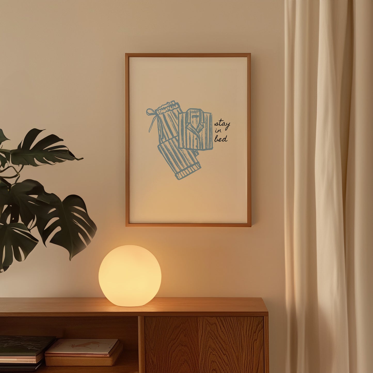 Stay in Bed Pajama Poster