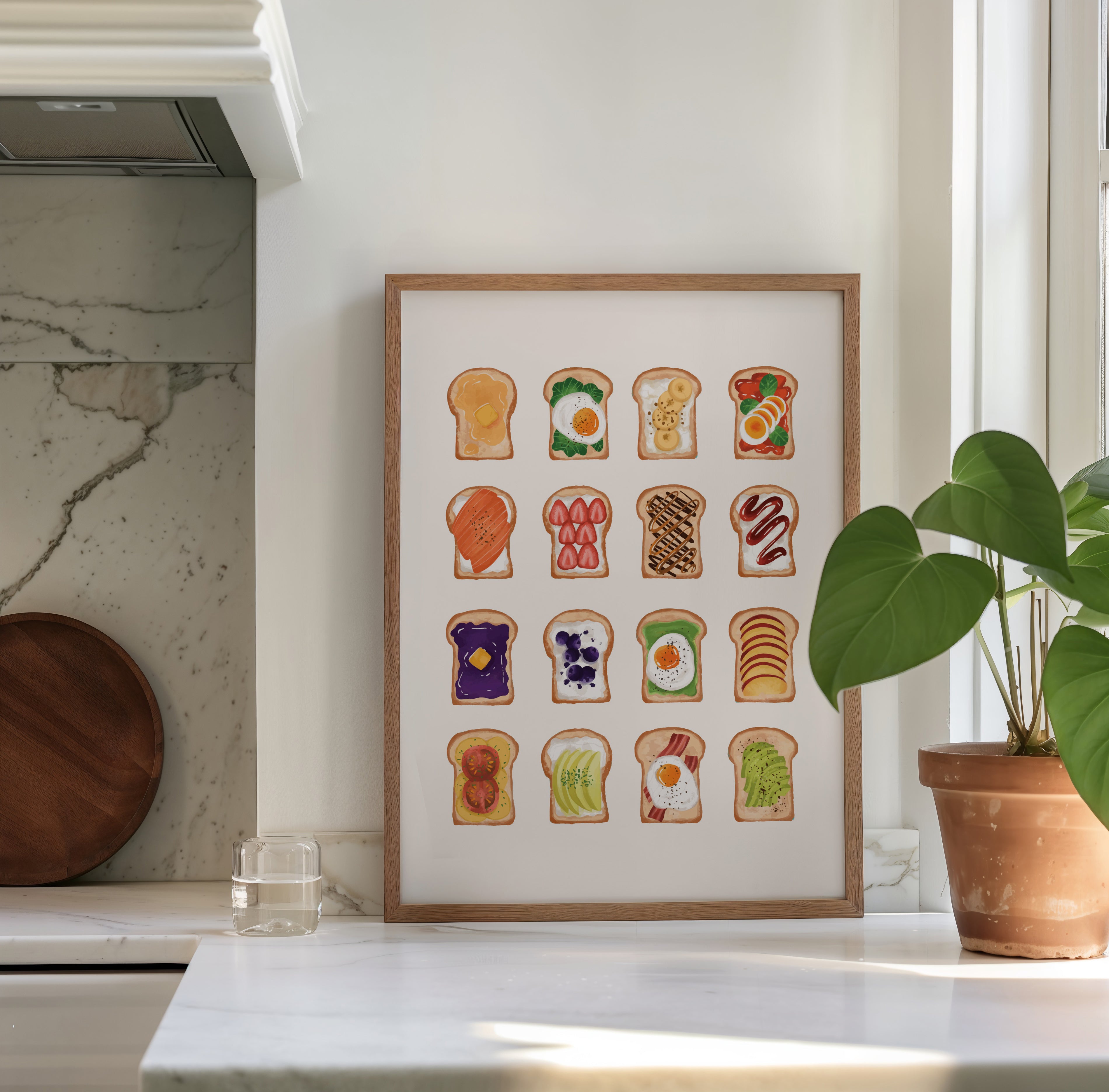 Everything Toast Breakfast Poster