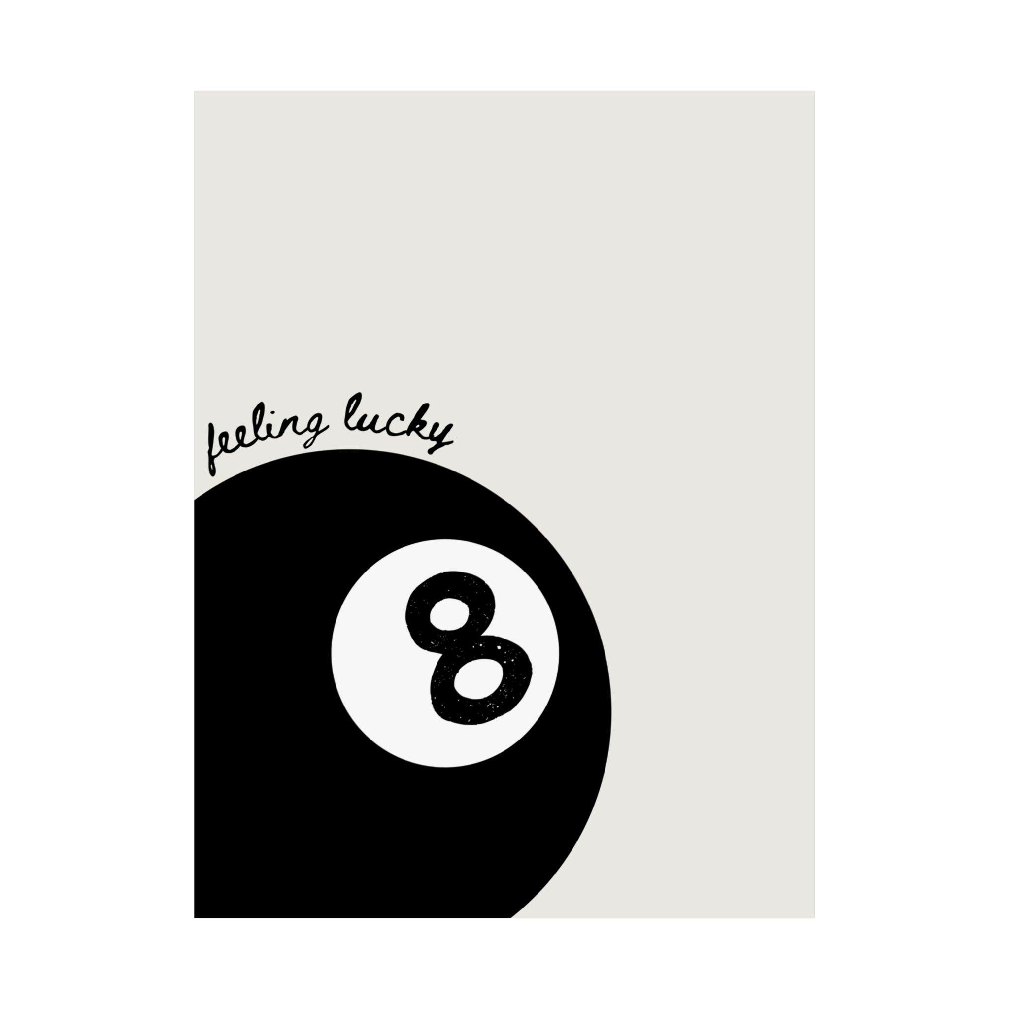 Lucky 8 Ball Poster