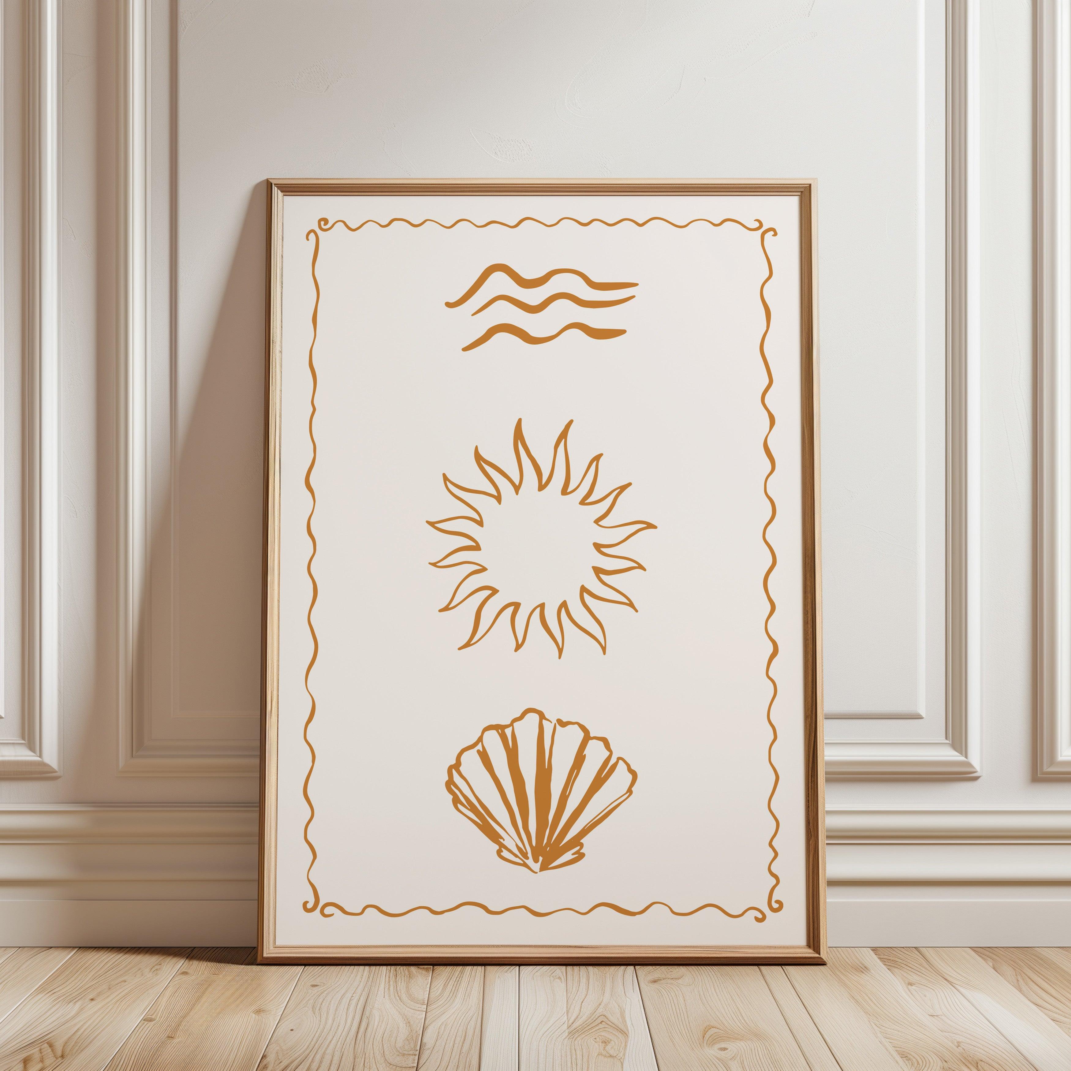 Sea, Sun, Sand Beach Poster