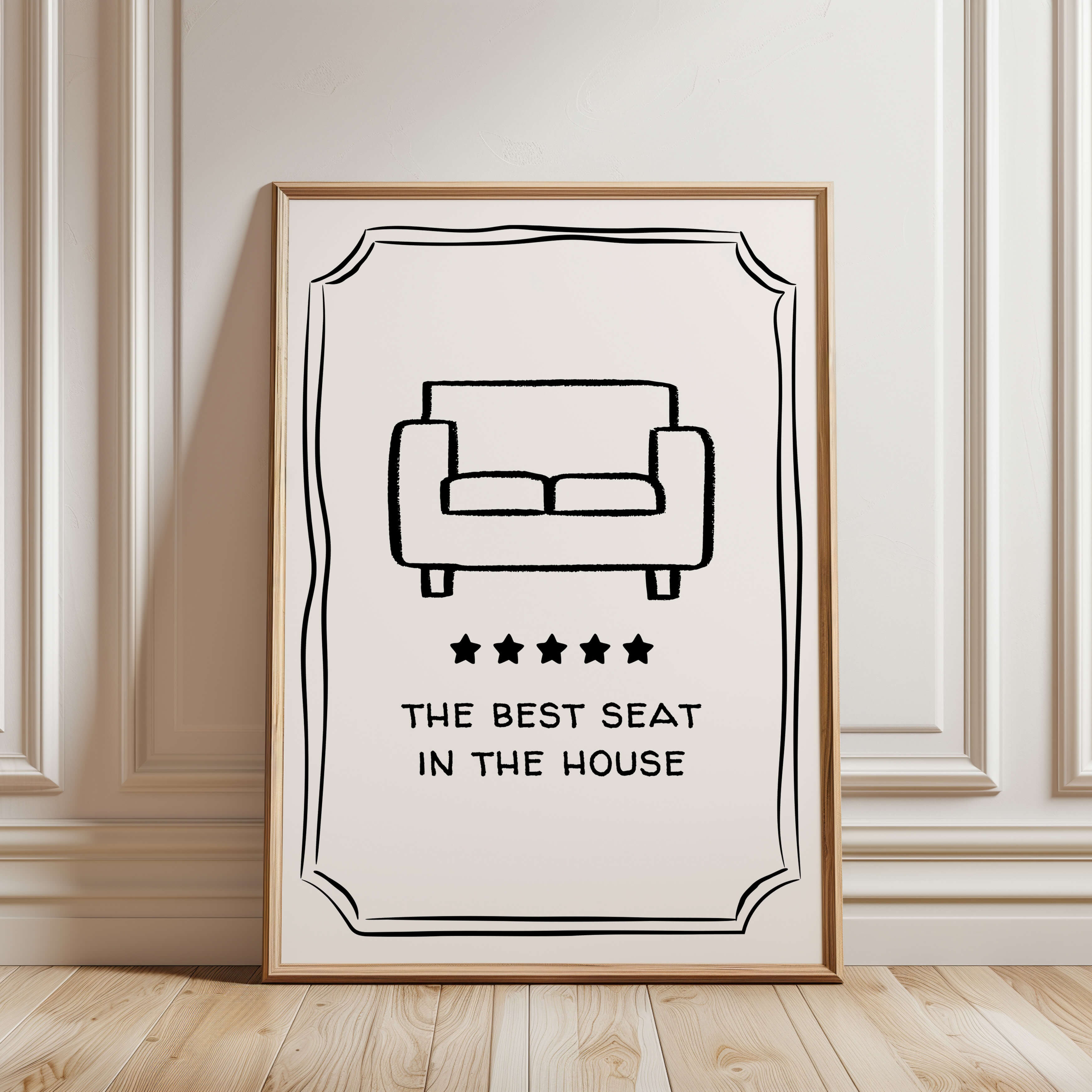 Best Seat In The House Couch Poster