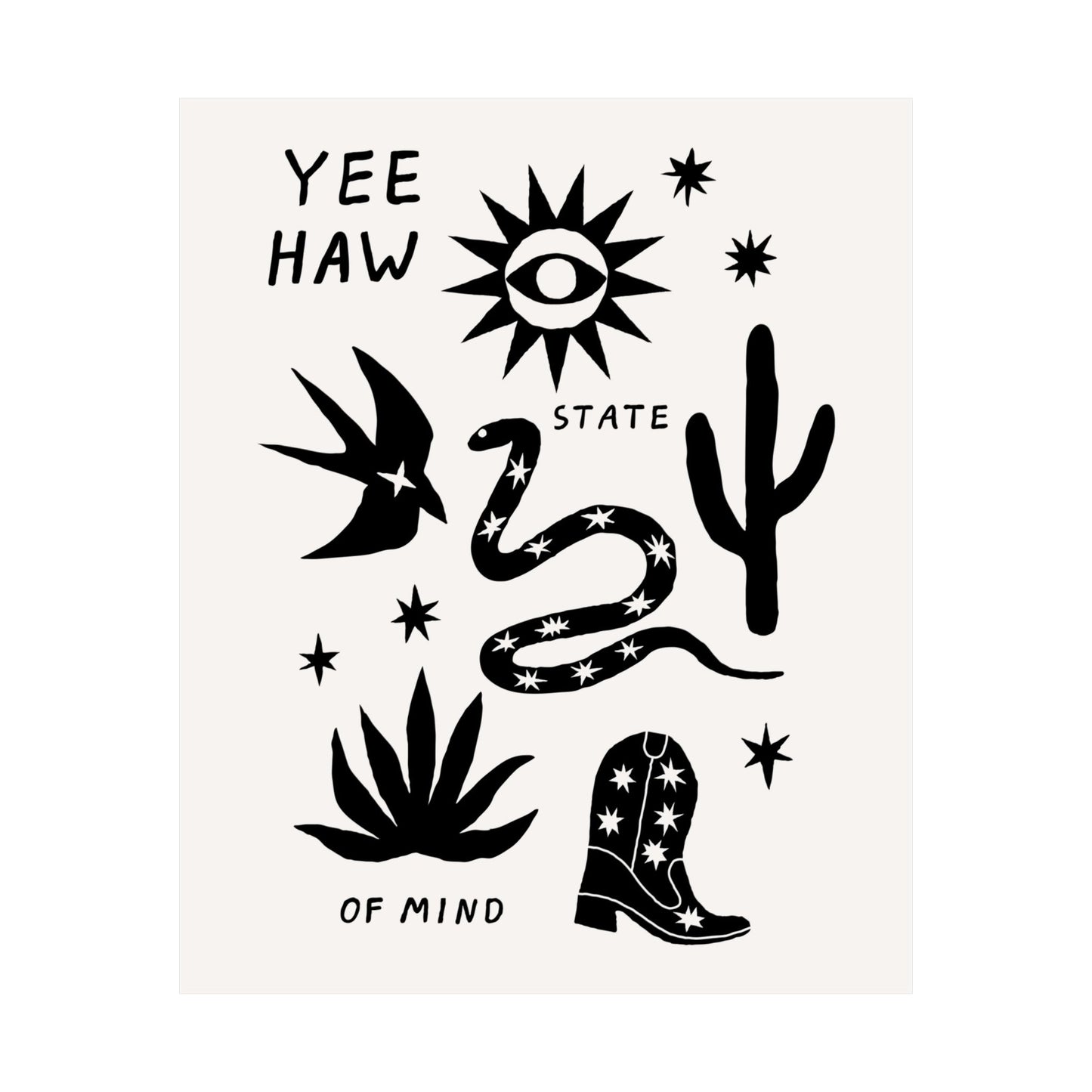 Yee Haw State of Mind Poster