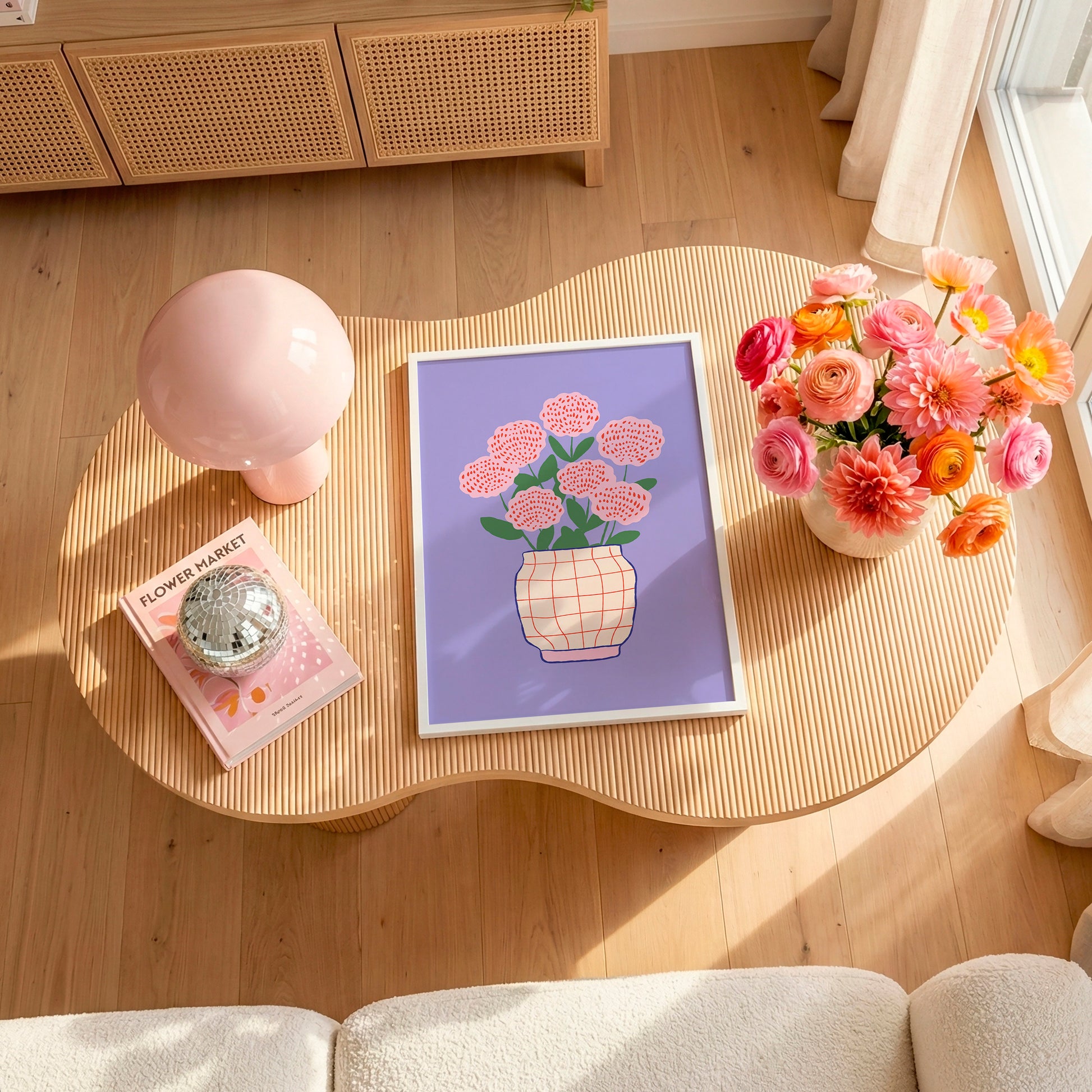 Hydrangeas Vase Poster