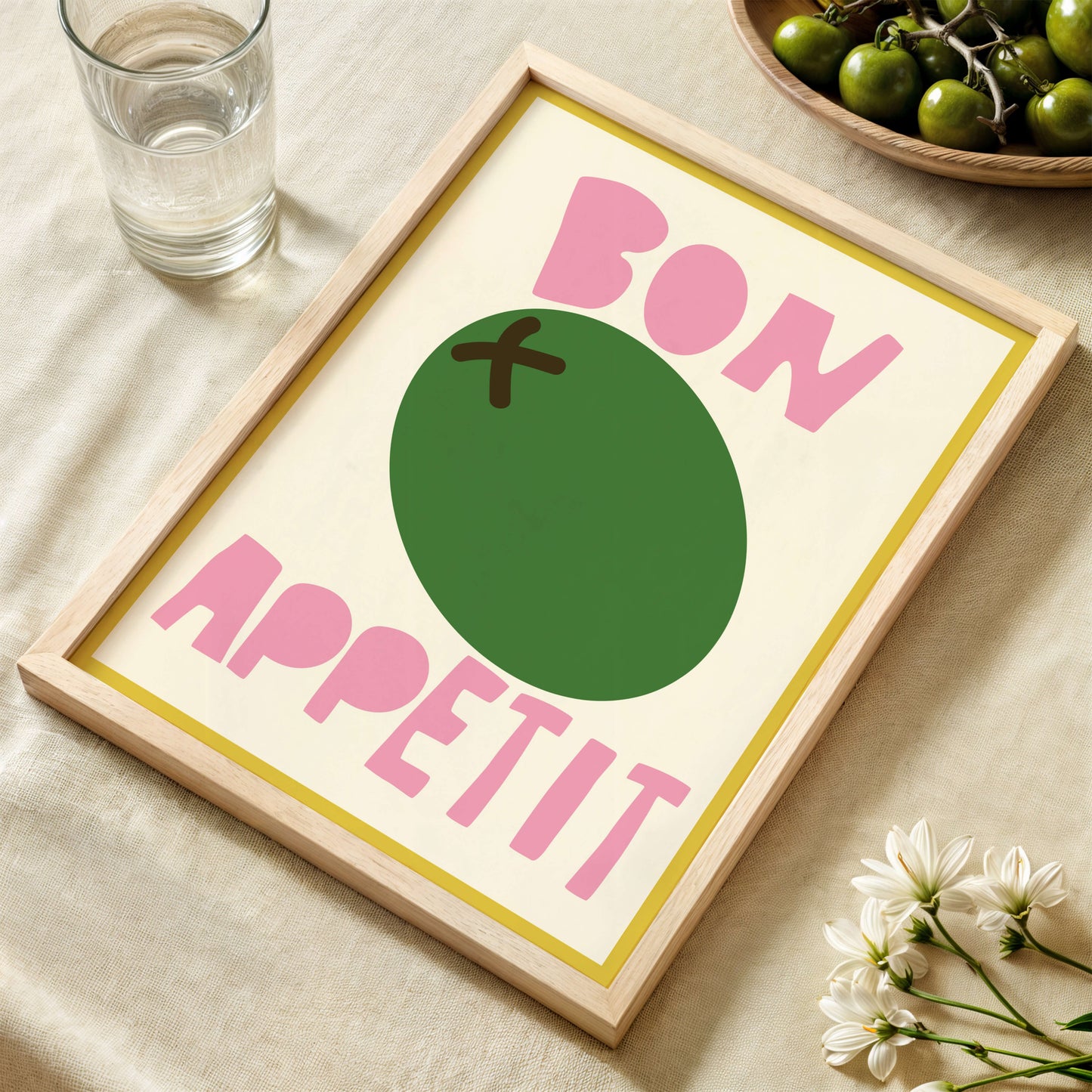 Bon Appetit Olive Poster