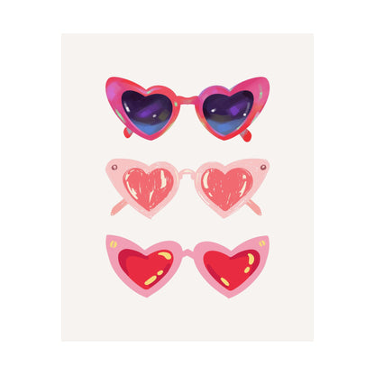 Heart Sunglasses Poster