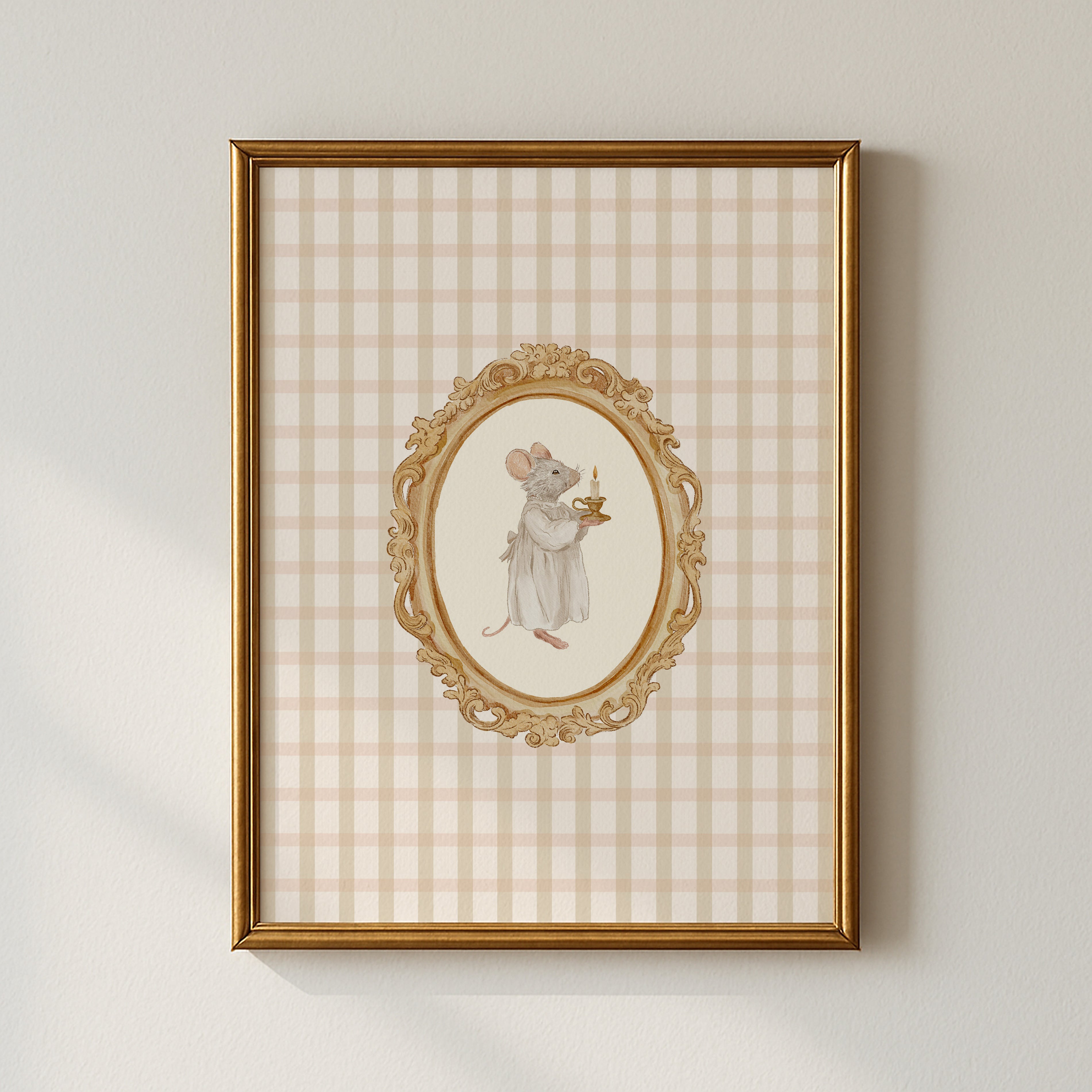 Vintage Storybook Mouse Poster