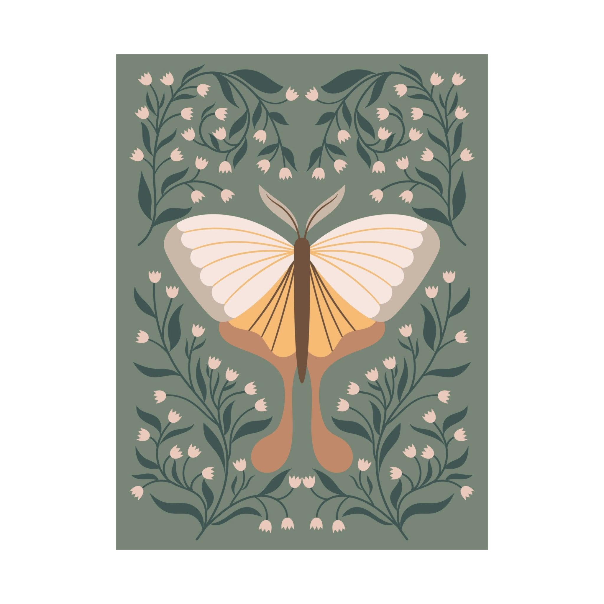Wild Garden Moth Poster