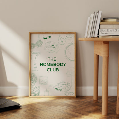 The Homebody Club Green Poster