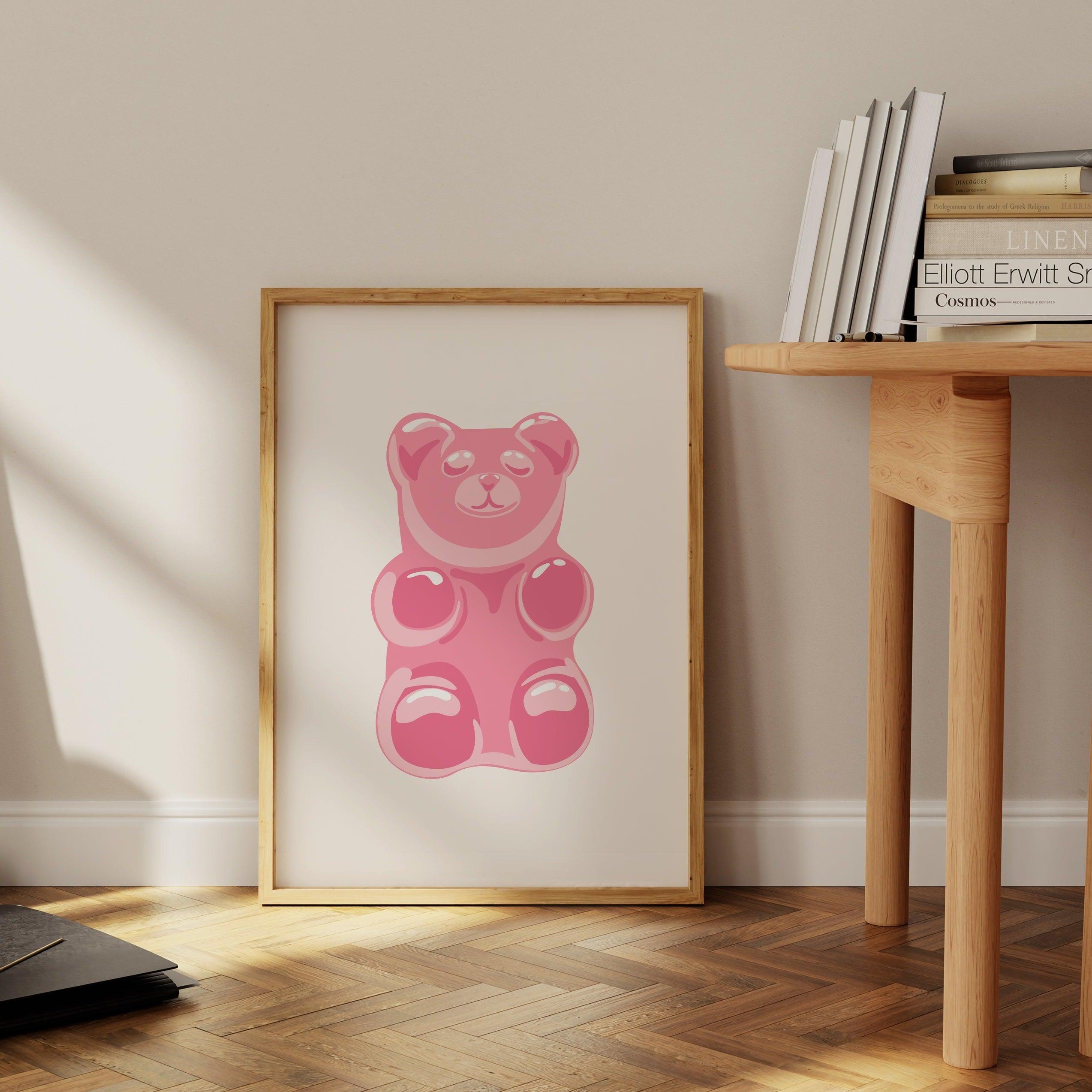 Pink Gummy Bear Poster