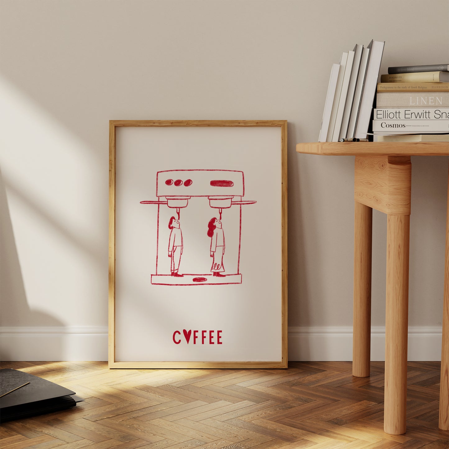 Coffee Lover Heart Poster