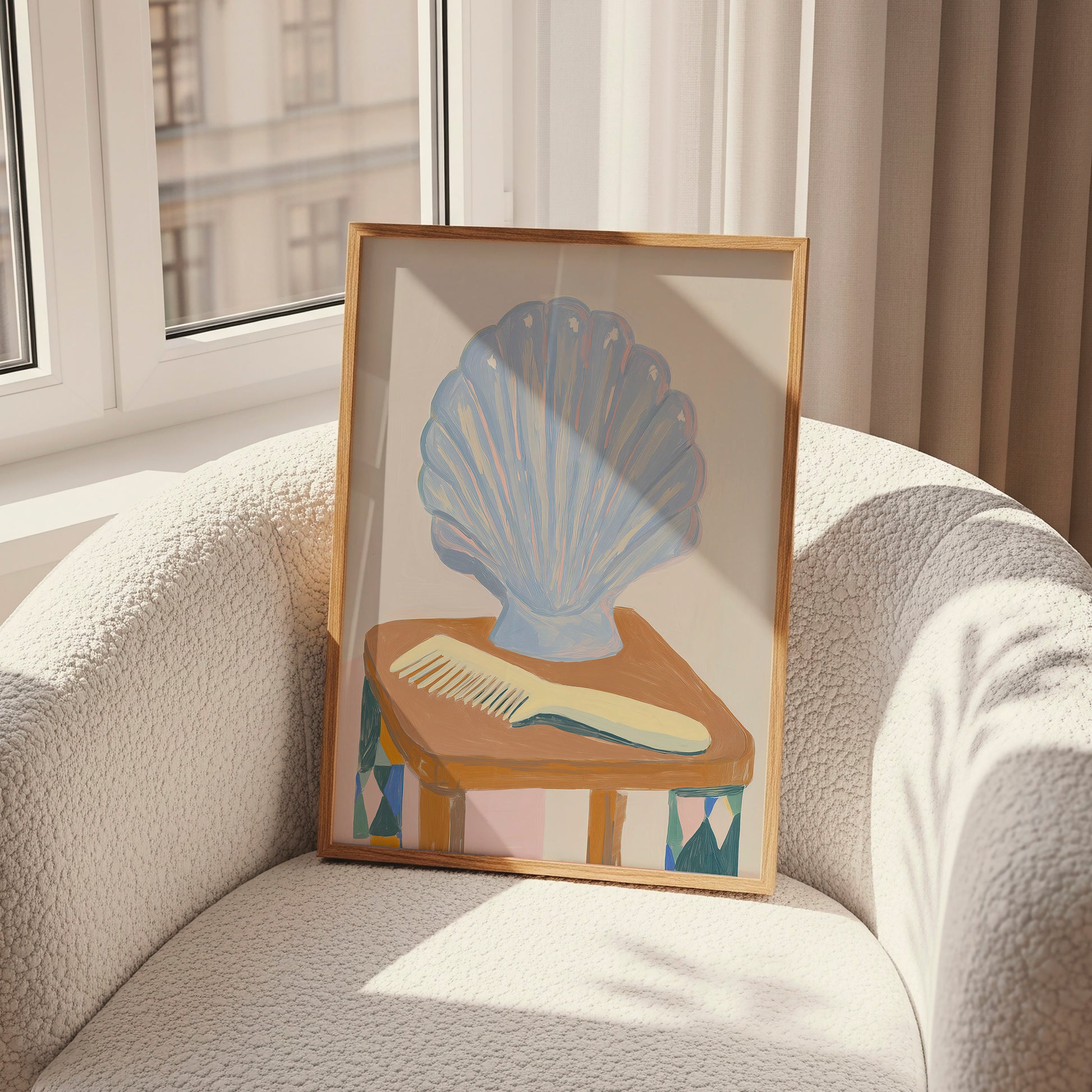 Seashell Still Life Poster
