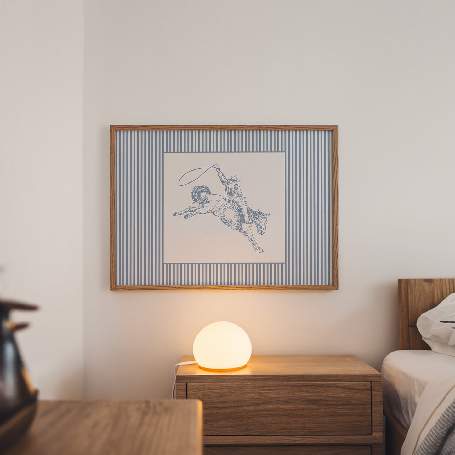 Western Nursery Striped Poster