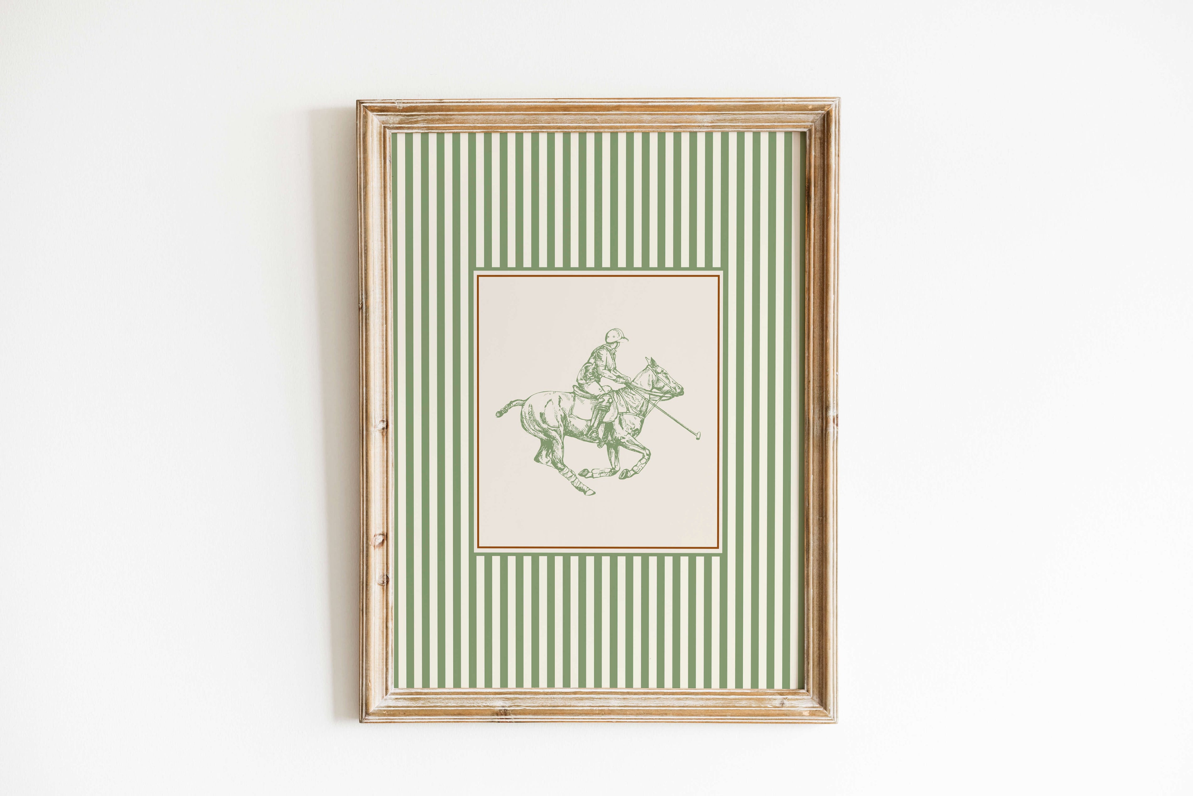 Classic Polo Player Equestrian Poster