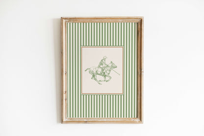 Classic Polo Player Equestrian Poster
