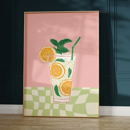 Mojito Cocktail Poster