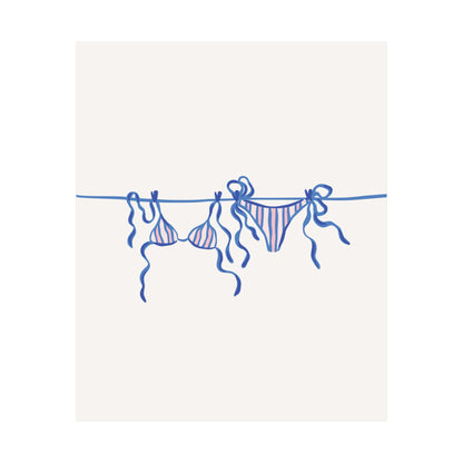 Bikini Line Drawing Poster